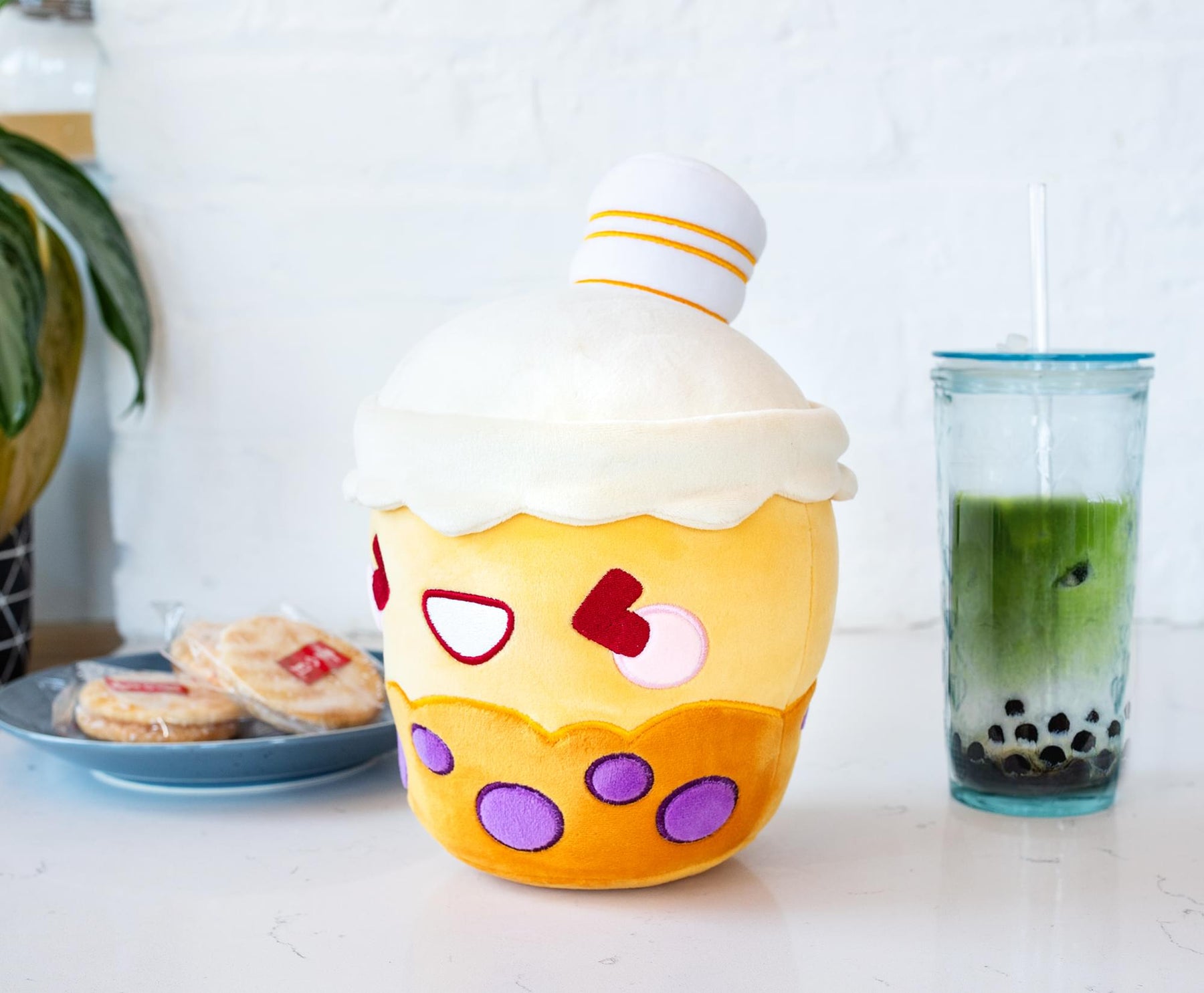 MochiOshis Boba Tea 10-Inch Character Plush Toy | Mizuki Tapioshi