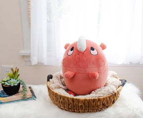 MochiOshis Rhino 12-Inch Character Plush Toy | Raiju Ookioshi