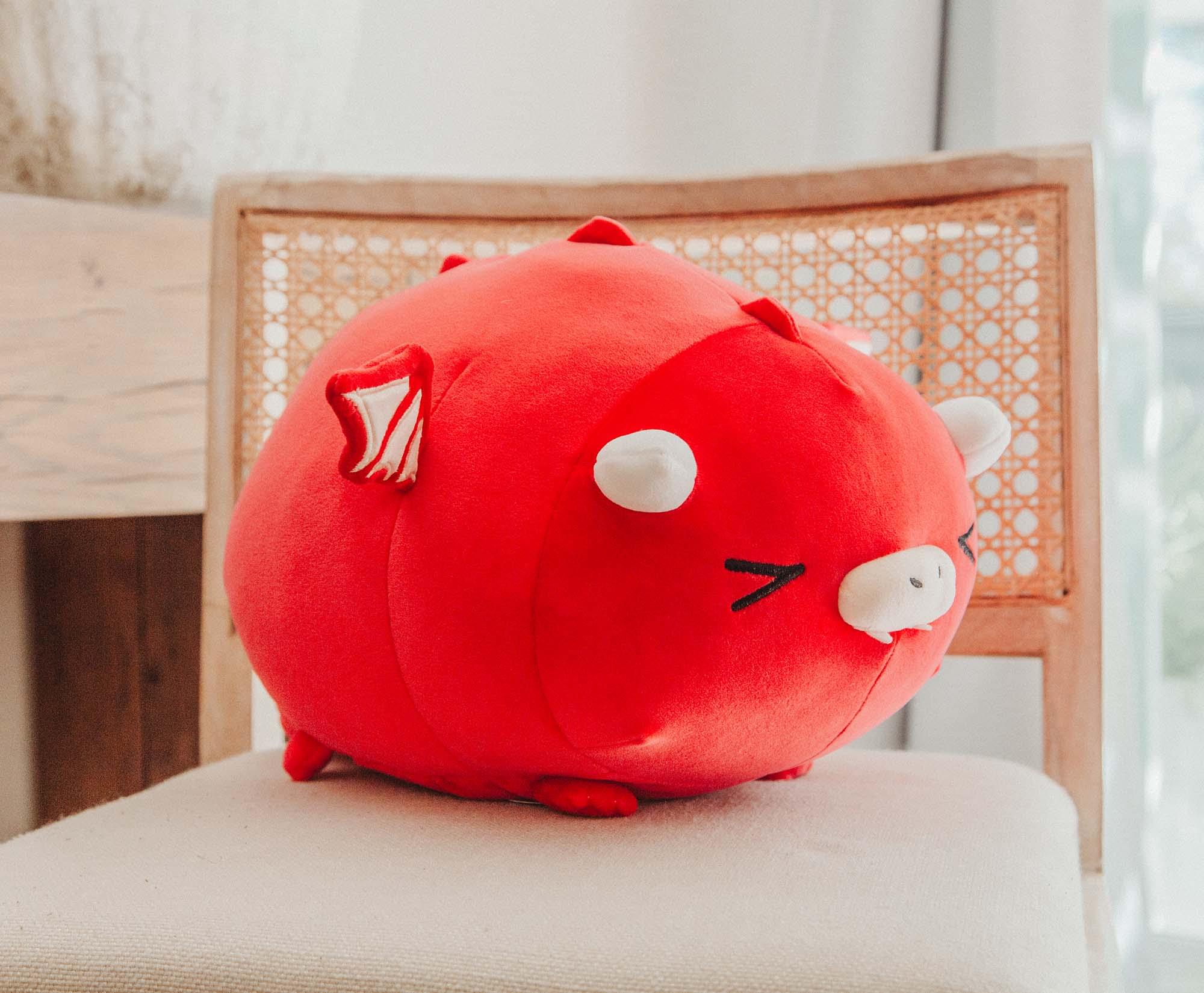 MochiOshis Red Dragon 12-Inch Character Plush Toy | Fujinobu Firoshi