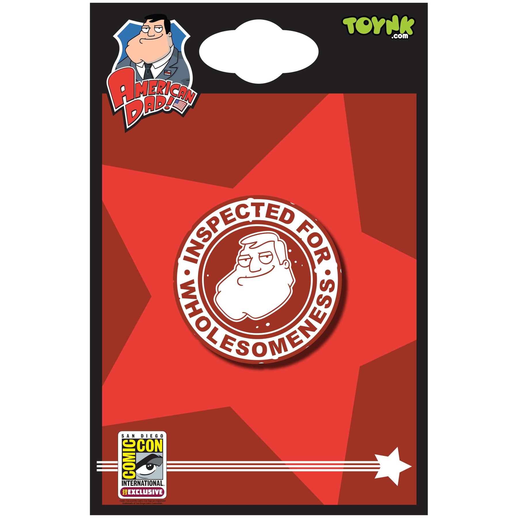 American Dad! "Inspected For Wholesomeness" Enamel Pin | SDCC 2023 Exclusive