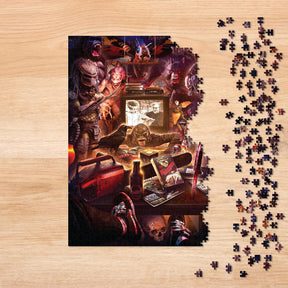Monster Mayhem 1000-Piece Jigsaw Puzzle By Rachid Lotf | Toynk Exclusive