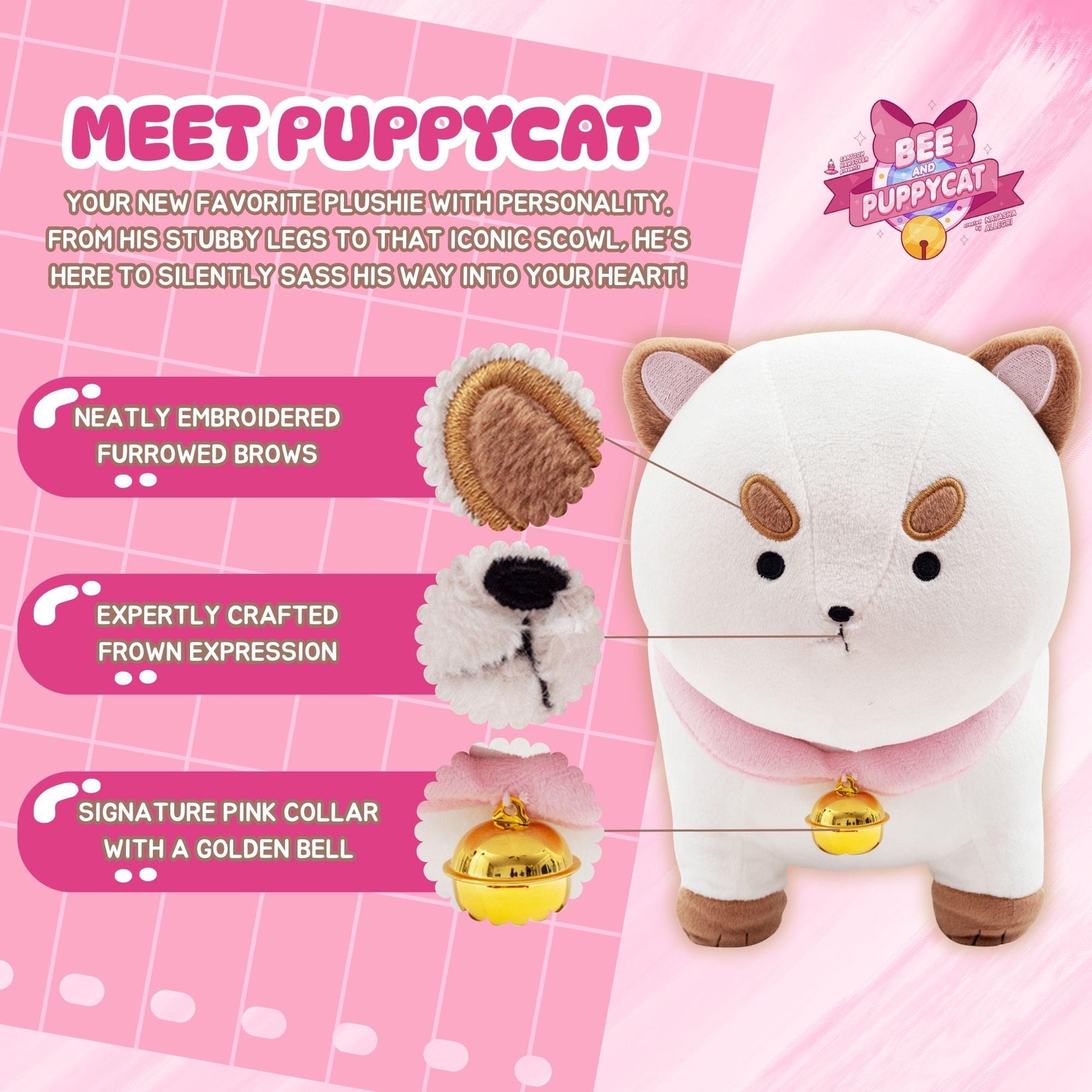 新品 ビーとパピーキャット ぬいぐるみ Bee and Puppycat Amazon.co.jp: パピーキャット ぬいぐるみ 2022年 9.8インチ