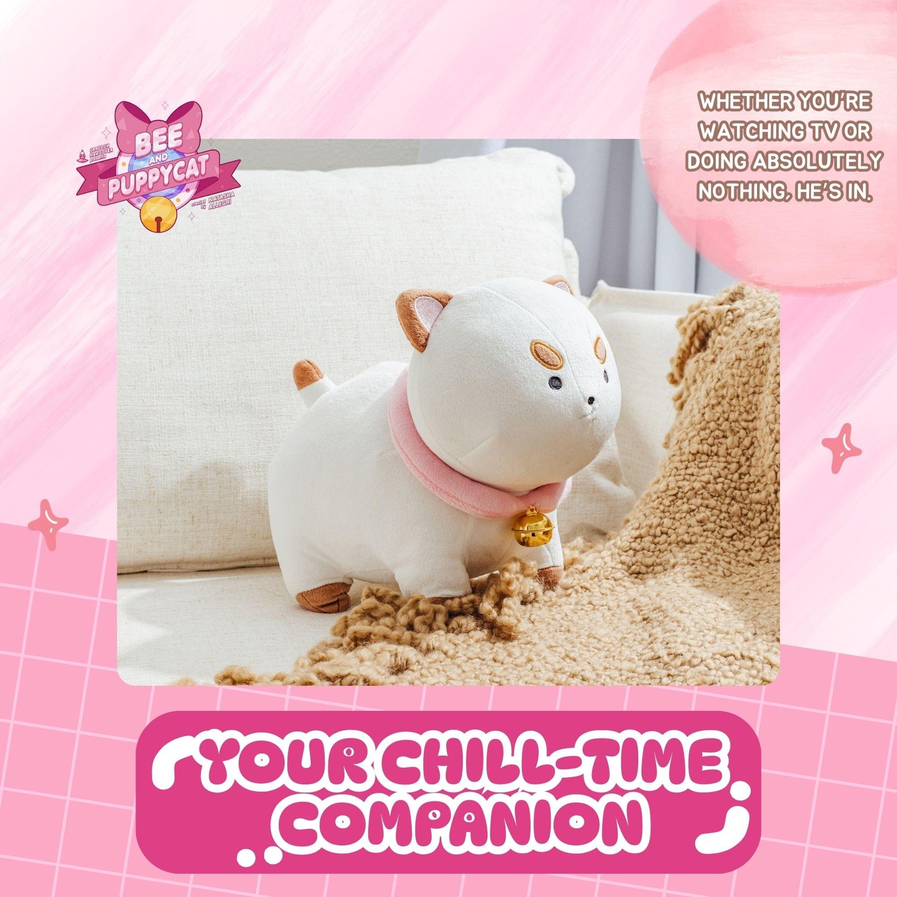 Bee And PuppyCat 11-Inch Plush Toy | PuppyCat | Free Shipping