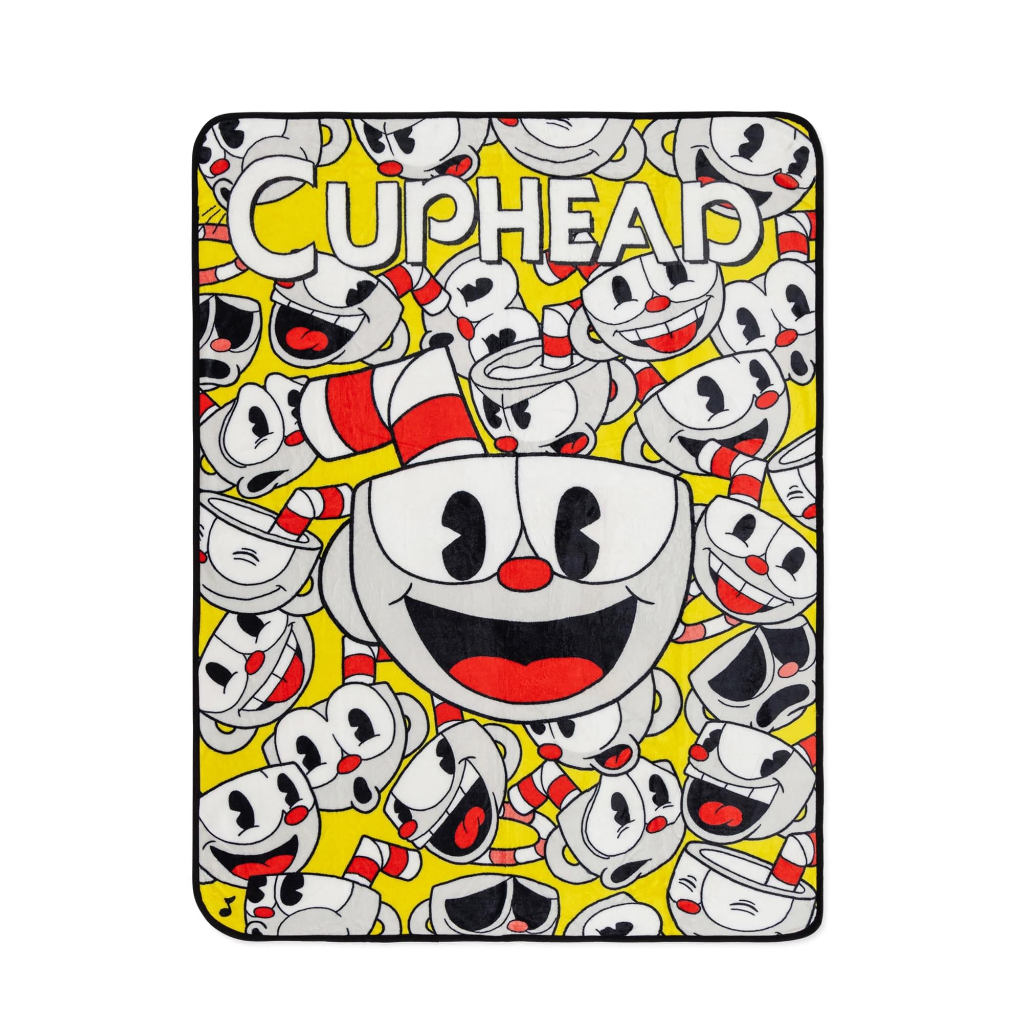 Cuphead Expressions Fleece Throw Blanket | 45 x 60 Inches