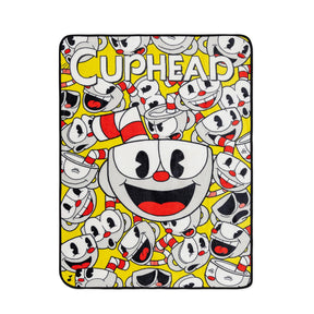 Cuphead Expressions Fleece Throw Blanket | 45 x 60 Inches