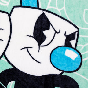 Cuphead Main Characters Fleece Throw Blanket | 45 x 60 Inches