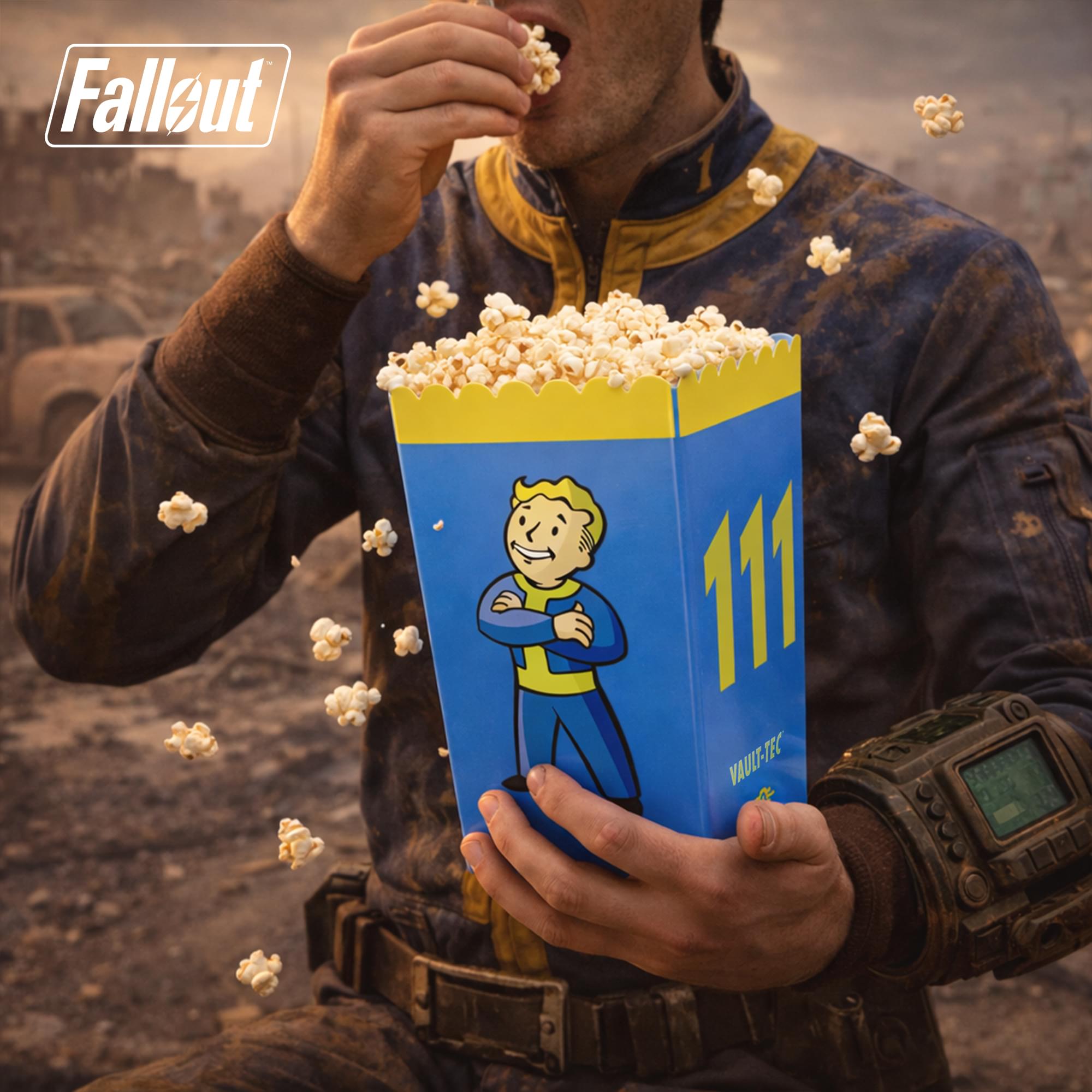 Fallout Vault Boy Popcorn Bucket | Holds 3 Liters