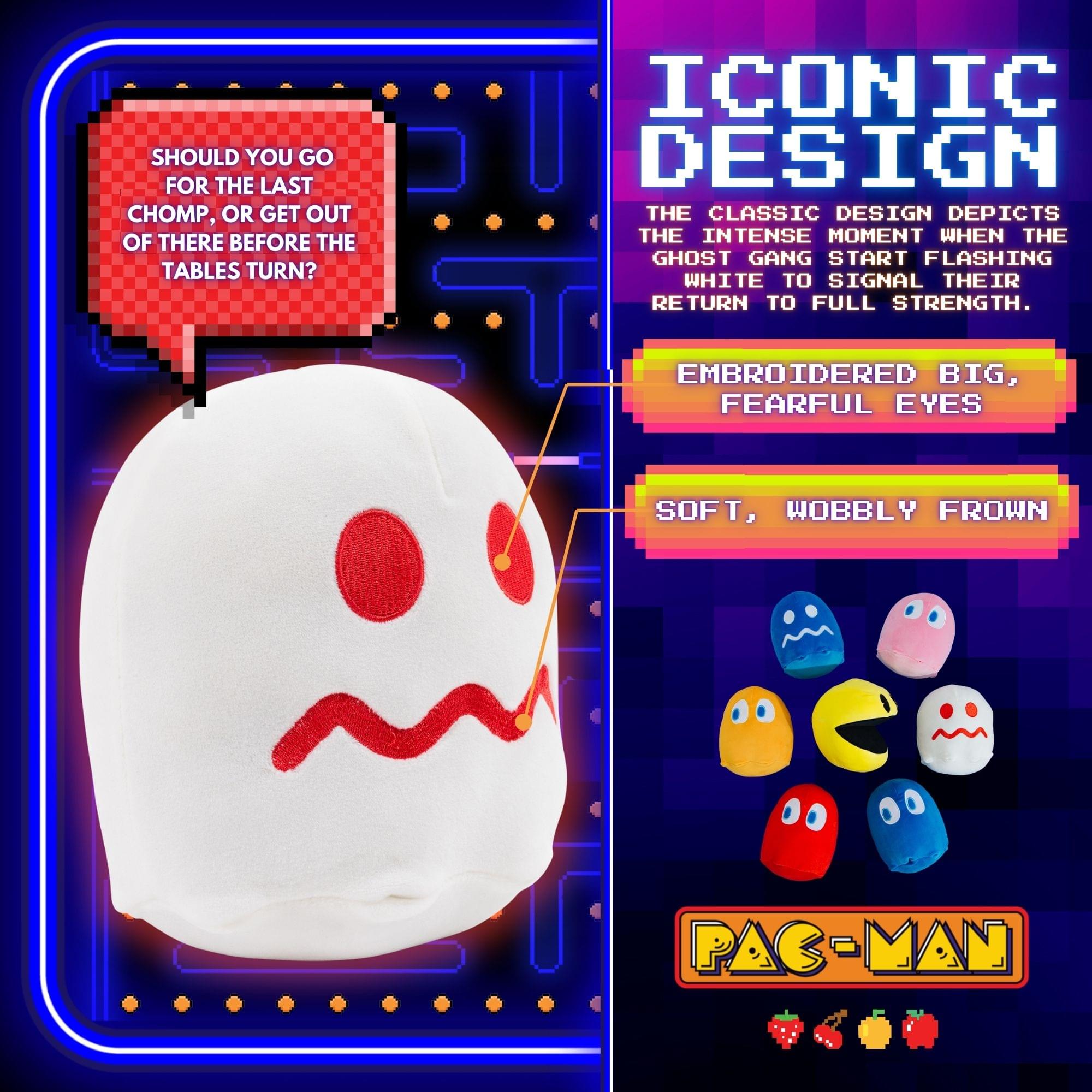 PAC-MAN TURN-TO-WHITE Ghost 7-Inch Plush