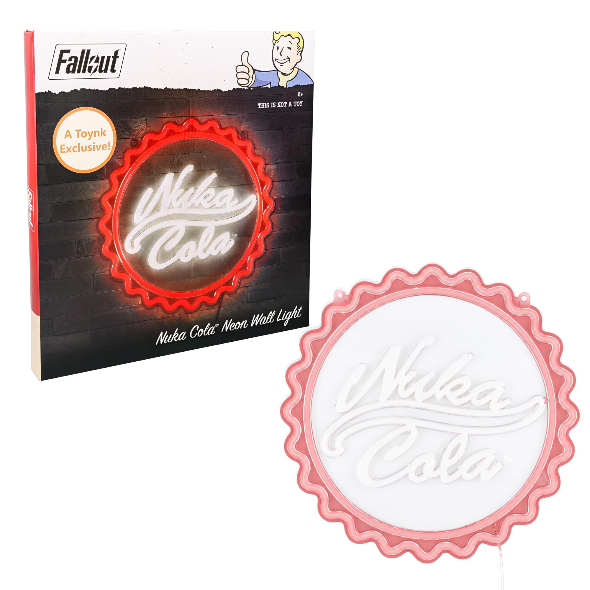 Fallout Nuka-Cola Bottle Cap Neon Wall Light | 12 x 12 Inches