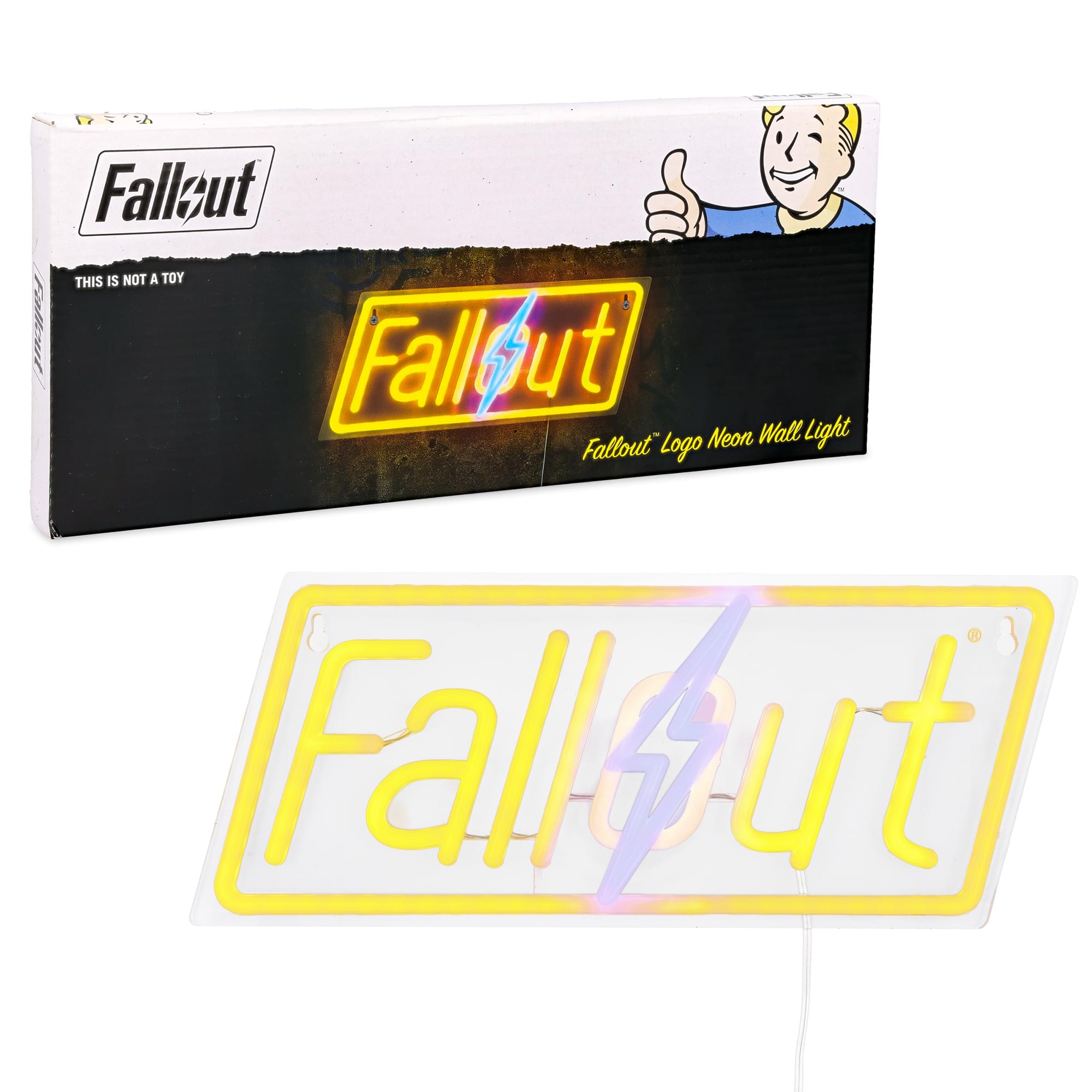 Fallout Logo Hanging LED Neon Wall Light | 13 x 5 Inches