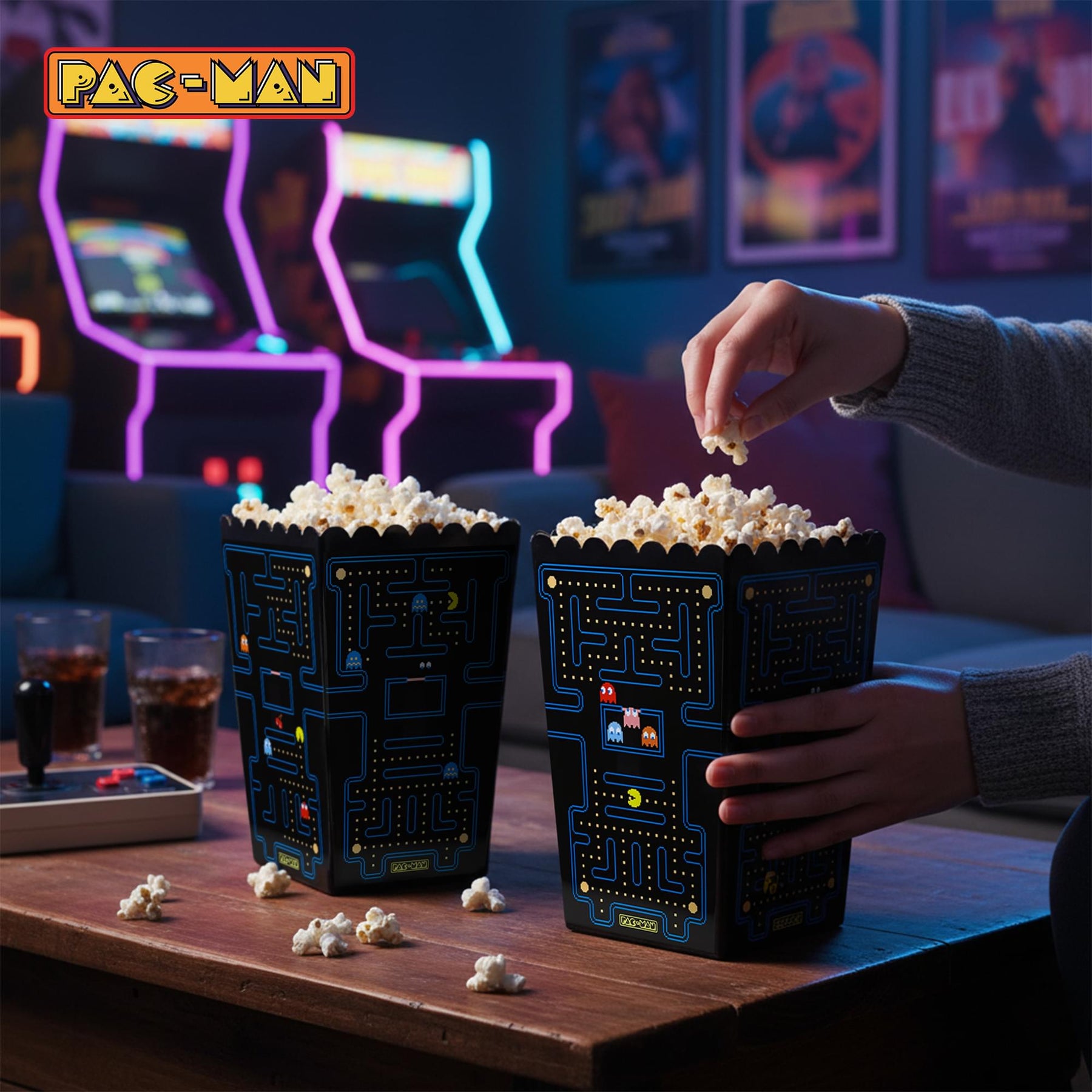 PAC-MAN Maze Popcorn Storage Bucket | Set of 2