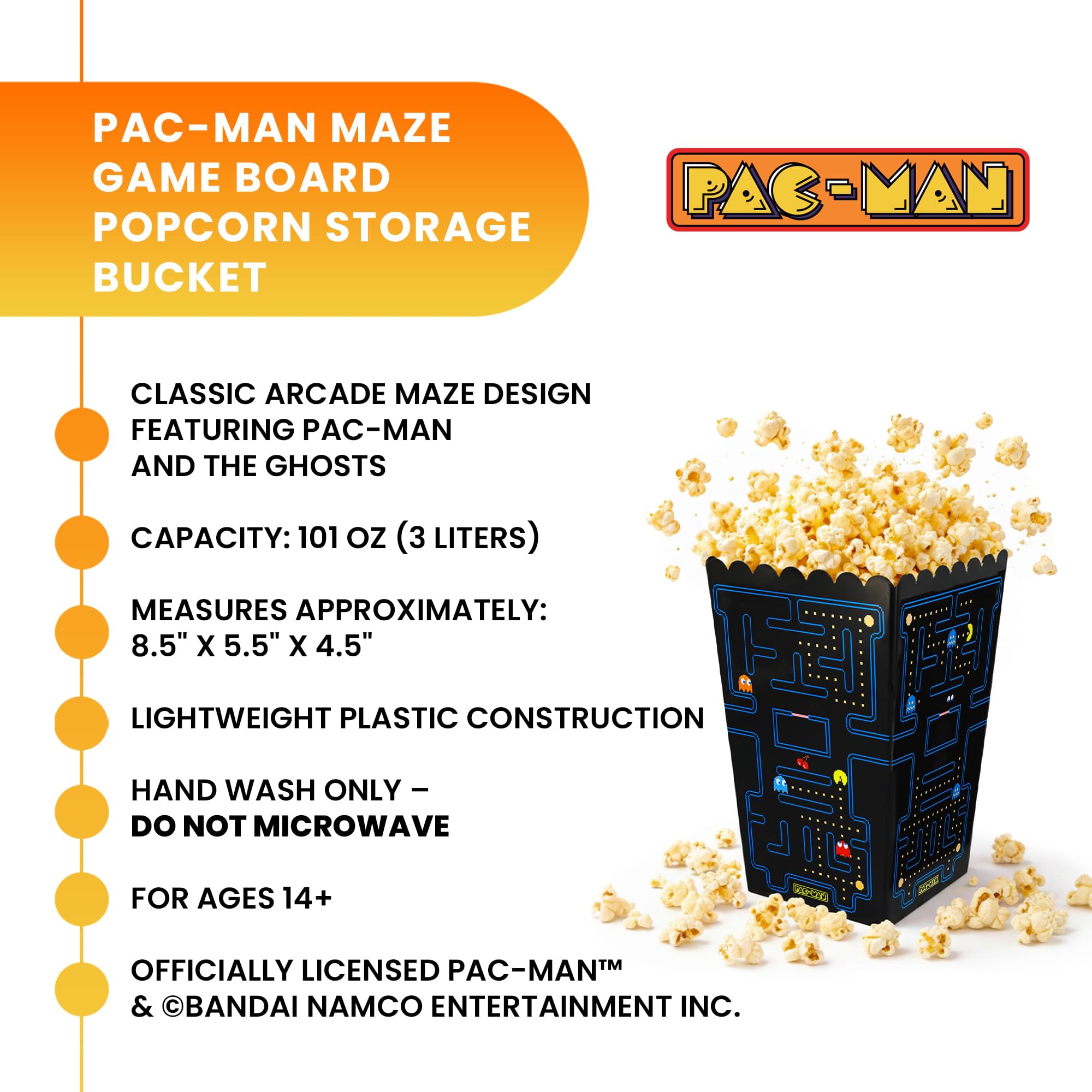 PAC-MAN Maze Popcorn Bucket | Holds 3 Liters