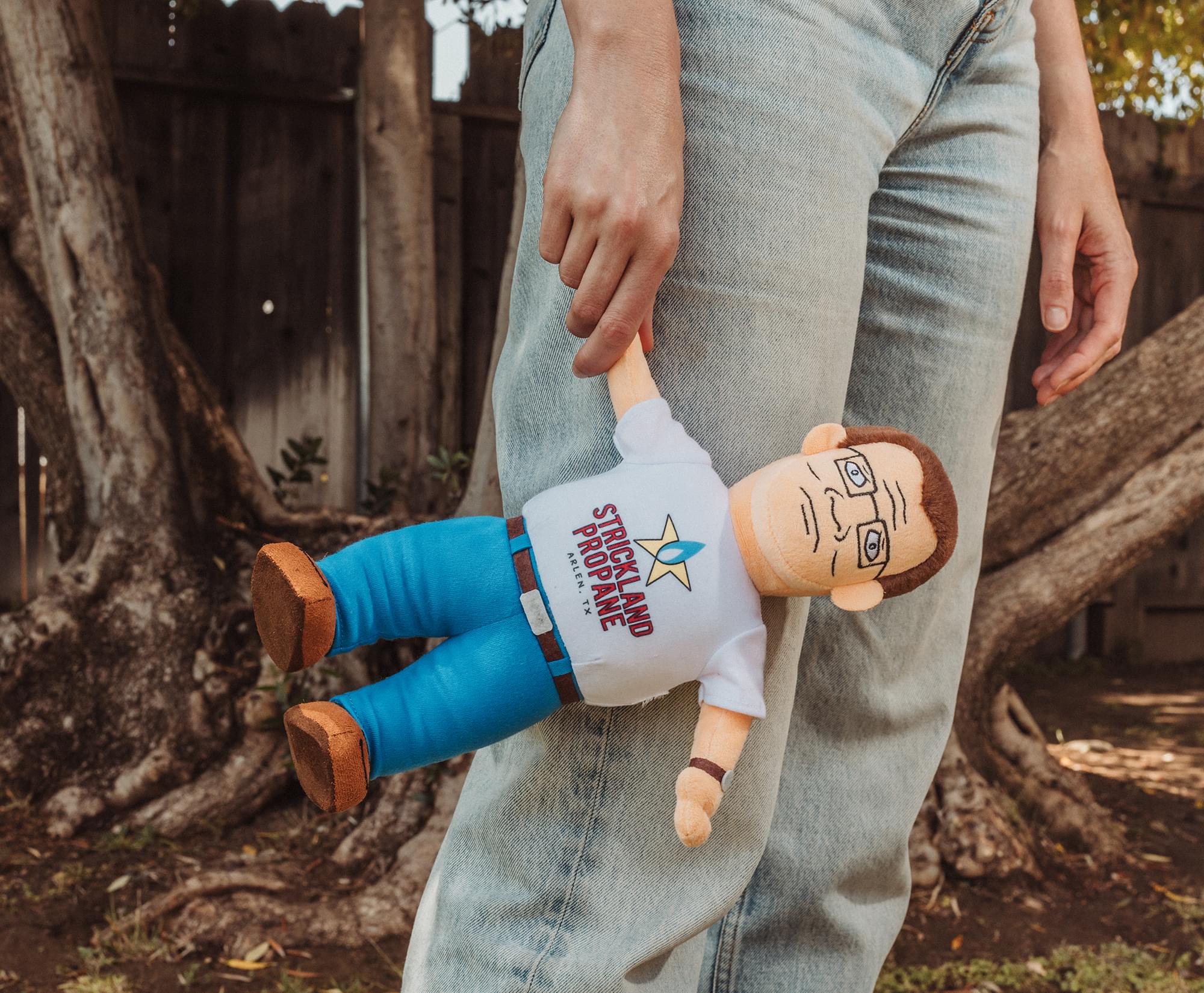 King Of The Hill Hank Hill Propane Logo Tee 12-Inch Plush