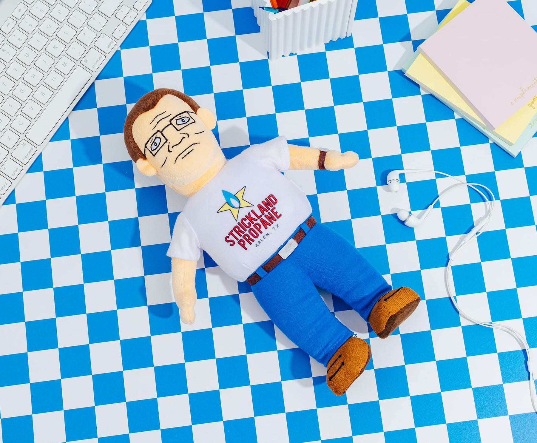 King Of The Hill Hank Hill Propane Logo Tee 12-Inch Plush
