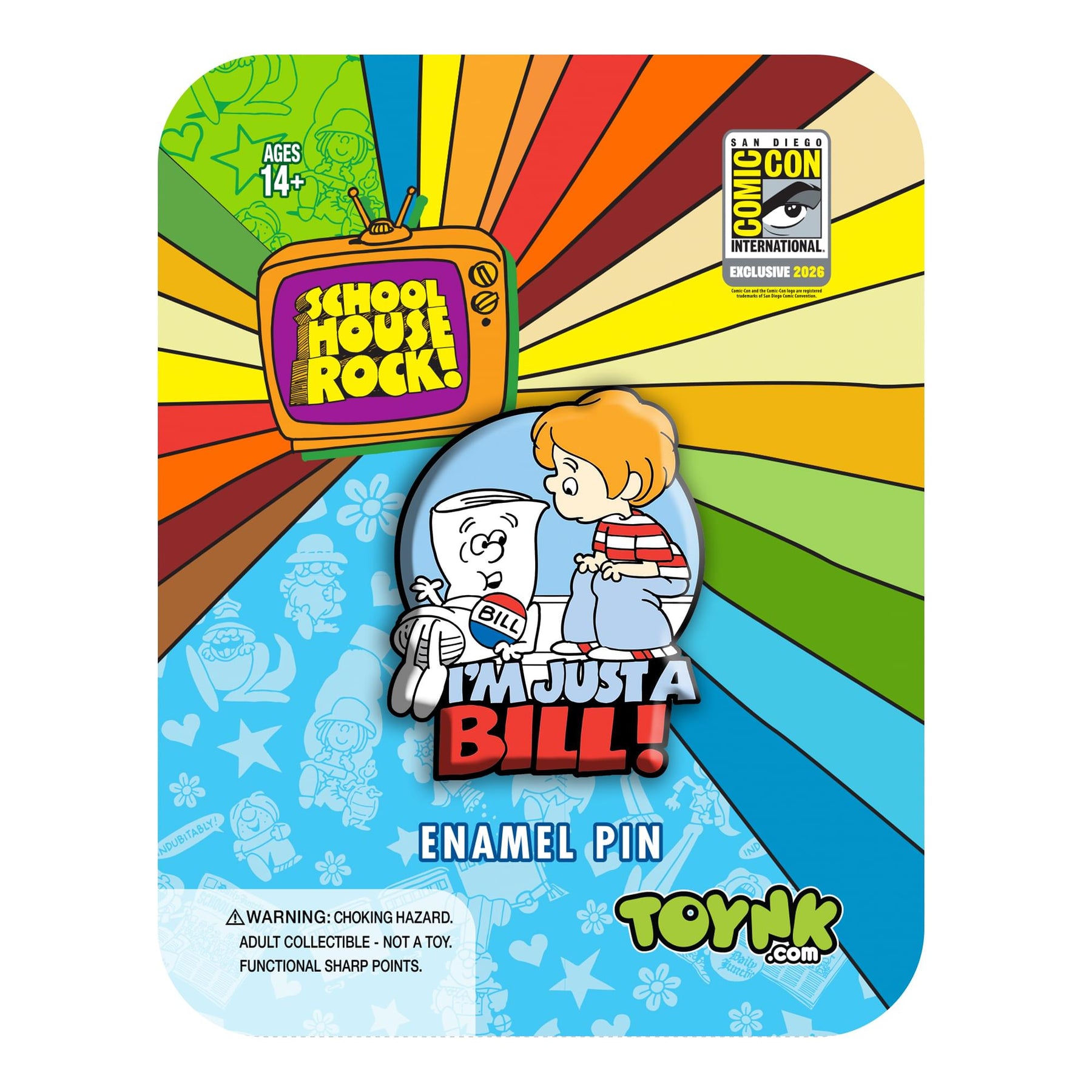 Schoolhouse Rock! "I'm Just A Bill" 1.5-Inch Enamel Pin