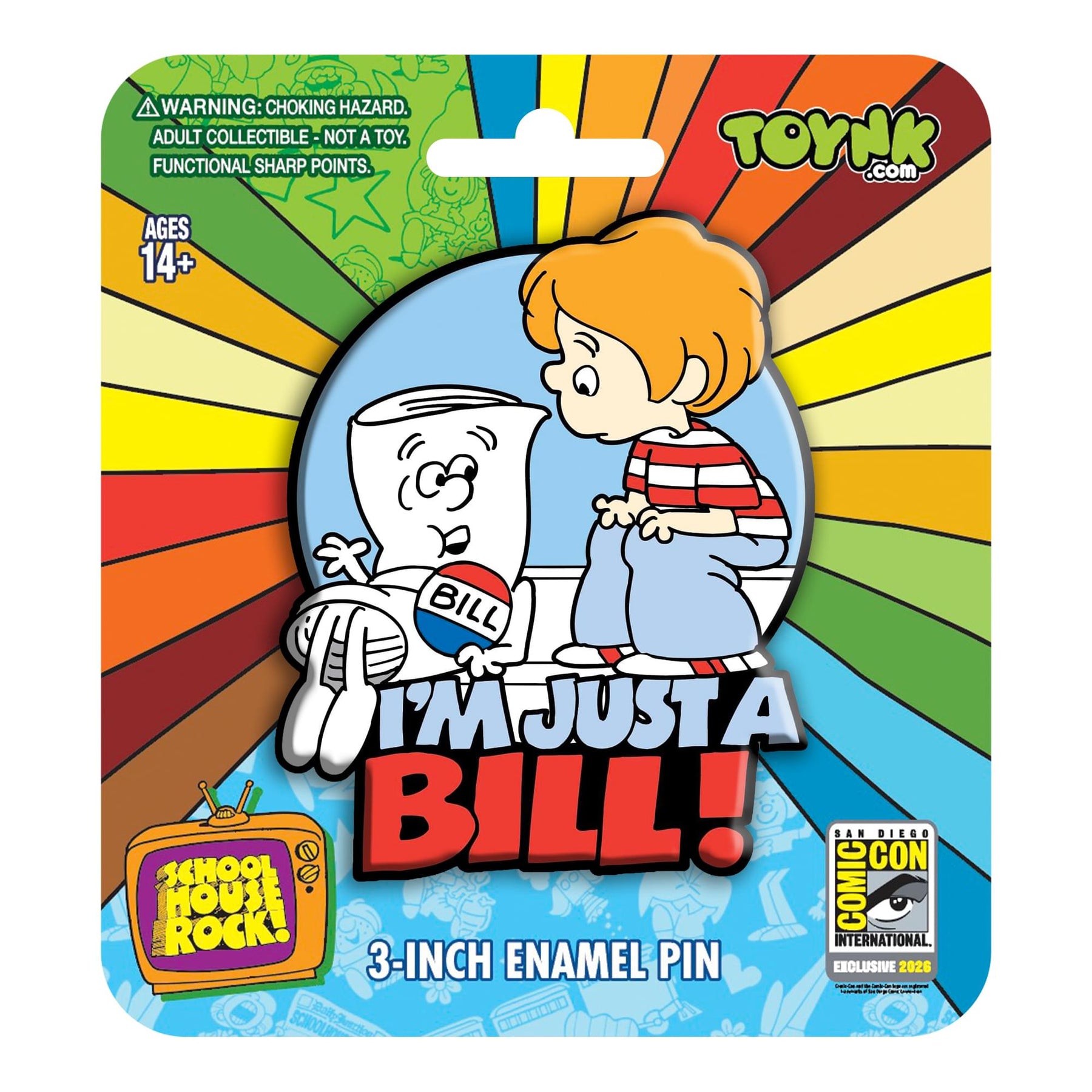 Schoolhouse Rock! "I'm Just A Bill" 3-Inch Mega Enamel Pin