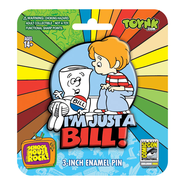 Schoolhouse Rock! I'm Just A Bill 3-Inch Mega Enamel Pin