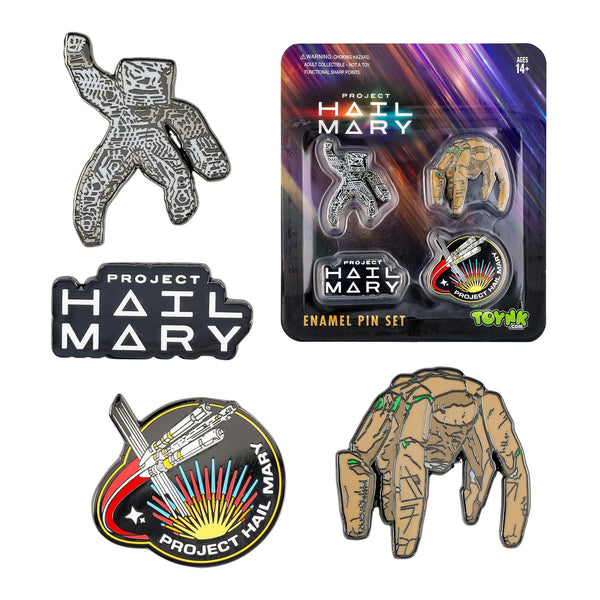 Project Hail Mary 4-Piece Enamel Pin Set