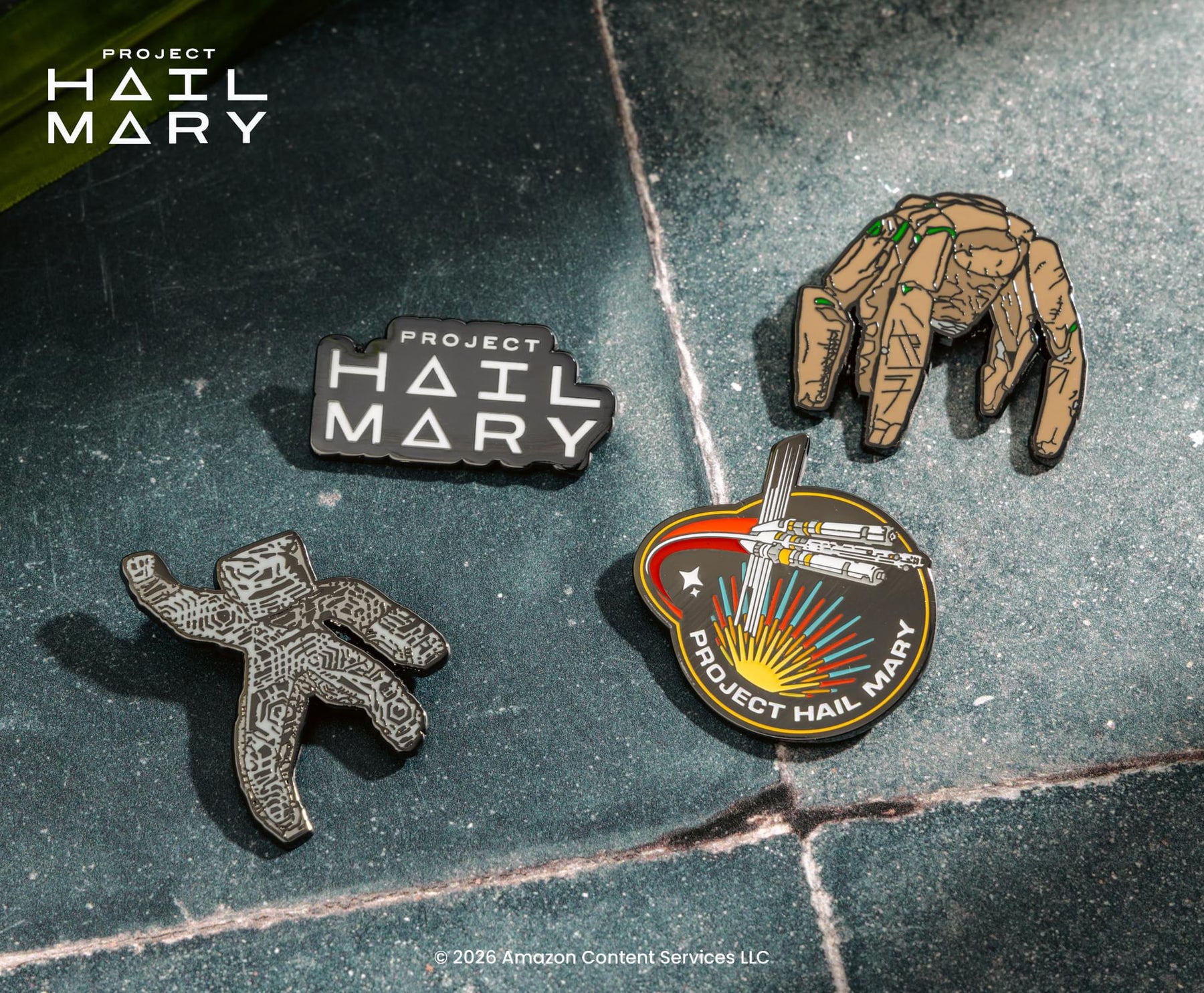 Project Hail Mary 4-Piece Enamel Pin Set