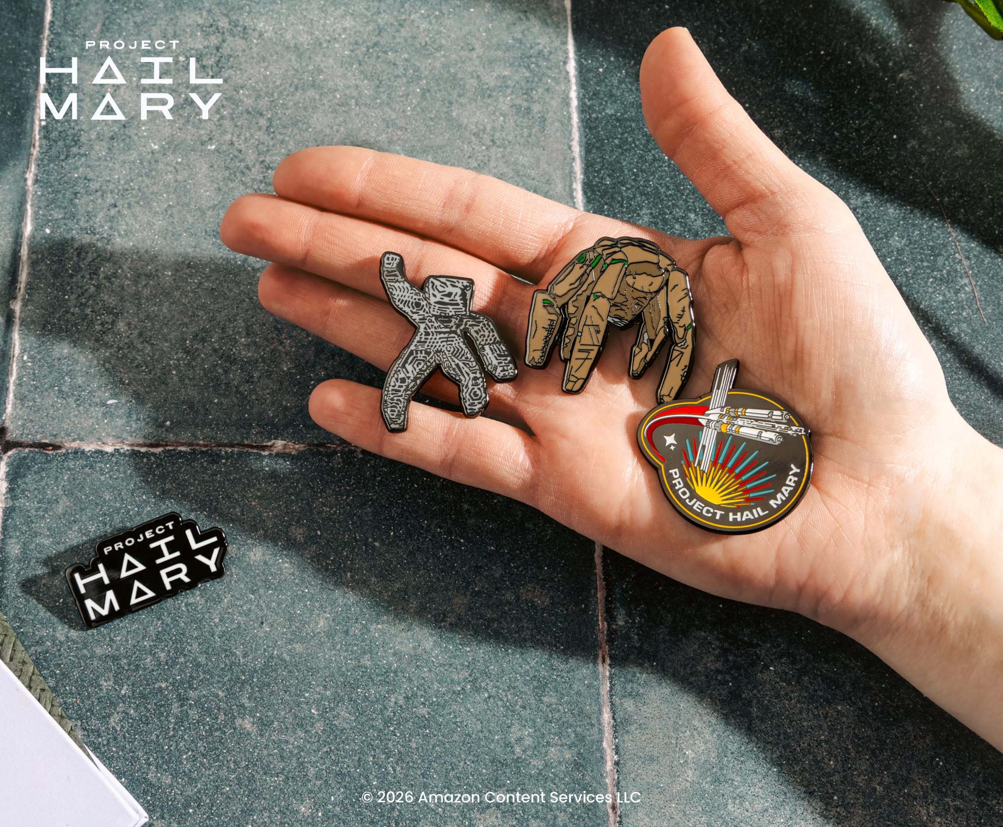 Project Hail Mary 4-Piece Enamel Pin Set