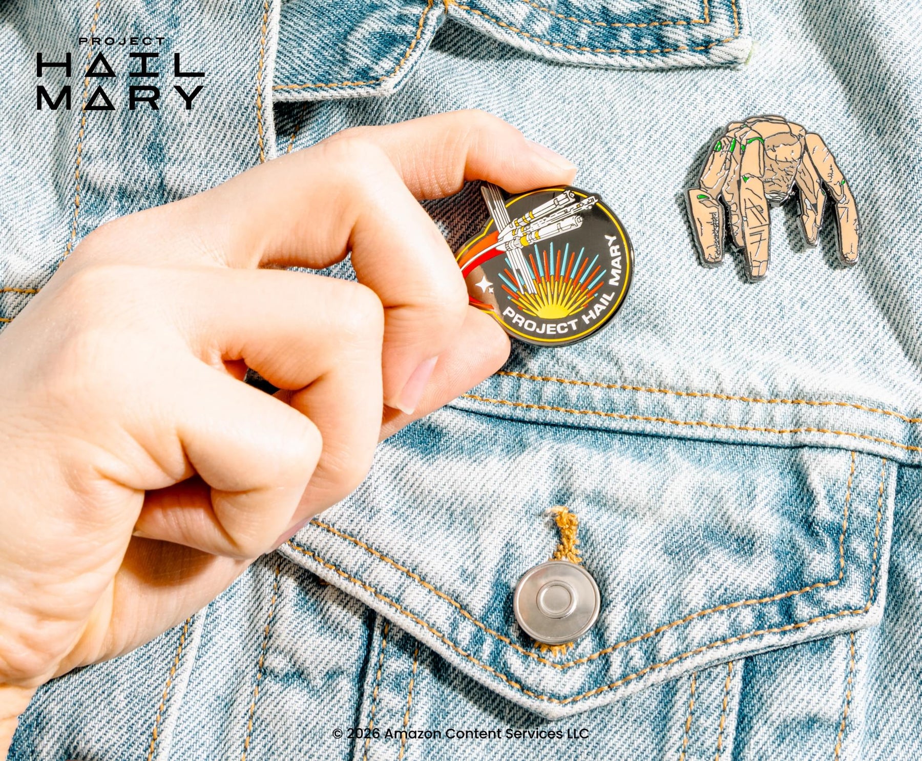 Project Hail Mary 4-Piece Enamel Pin Set