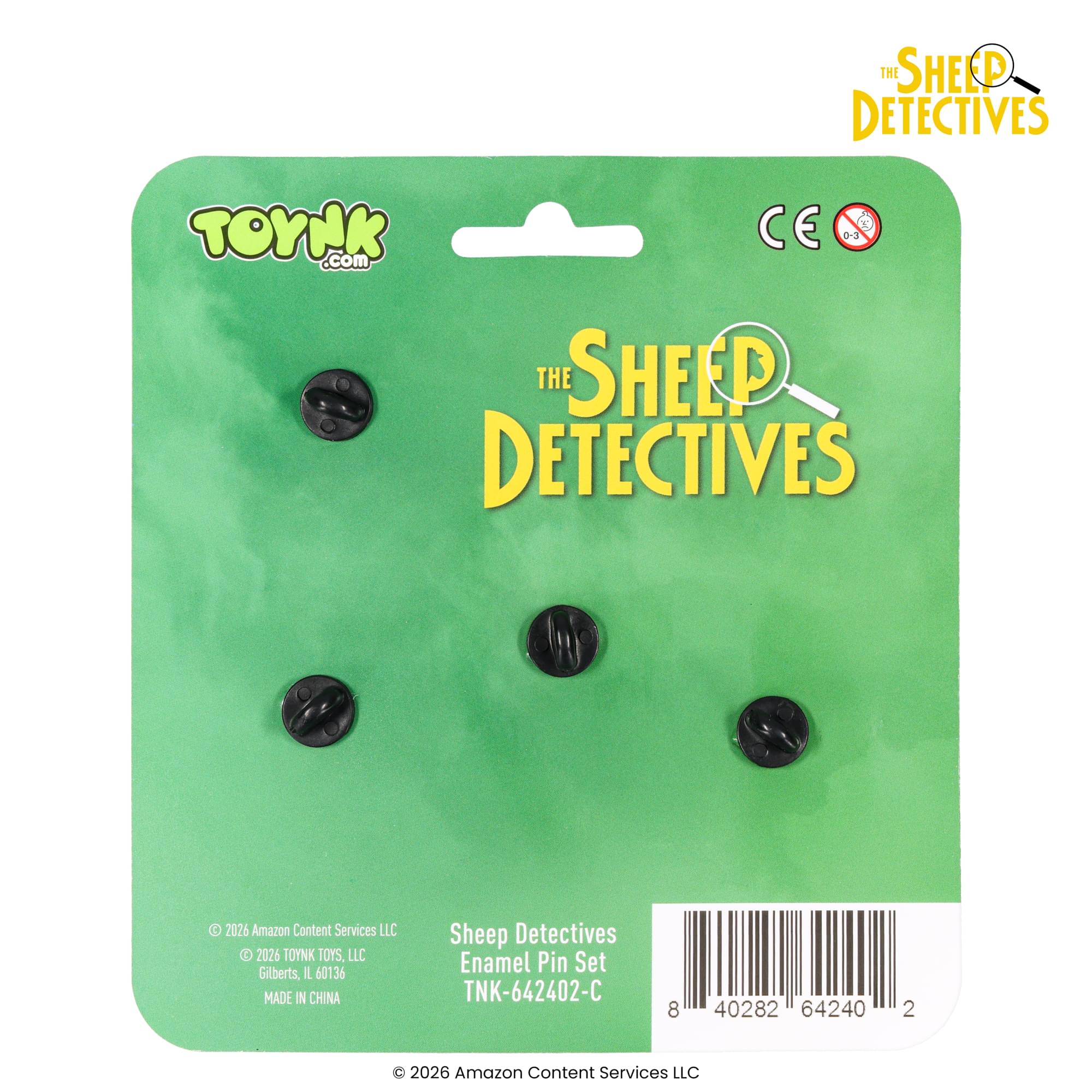 The Sheep Detectives Characters 4-Piece Enamel Pin Set