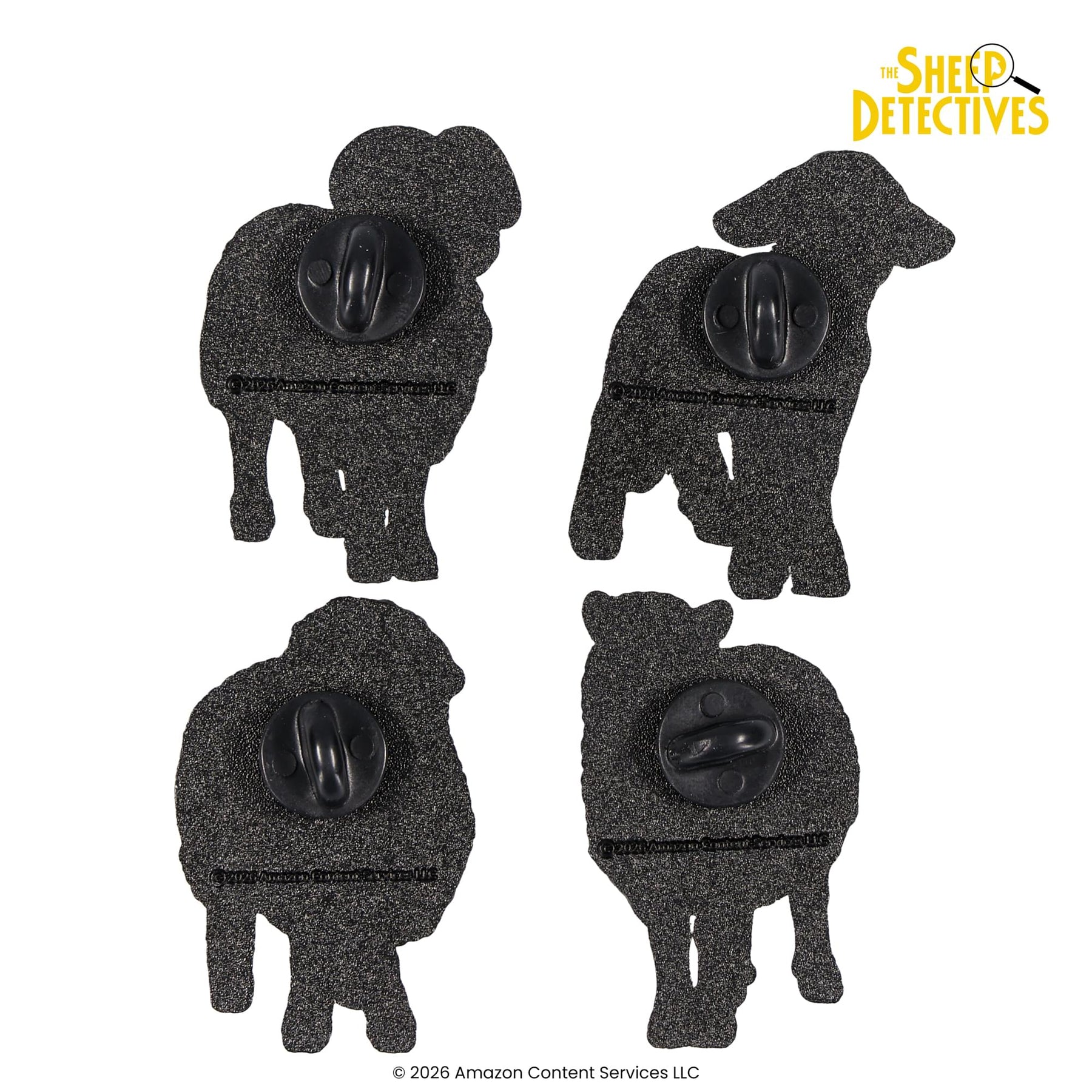 The Sheep Detectives Characters 4-Piece Enamel Pin Set