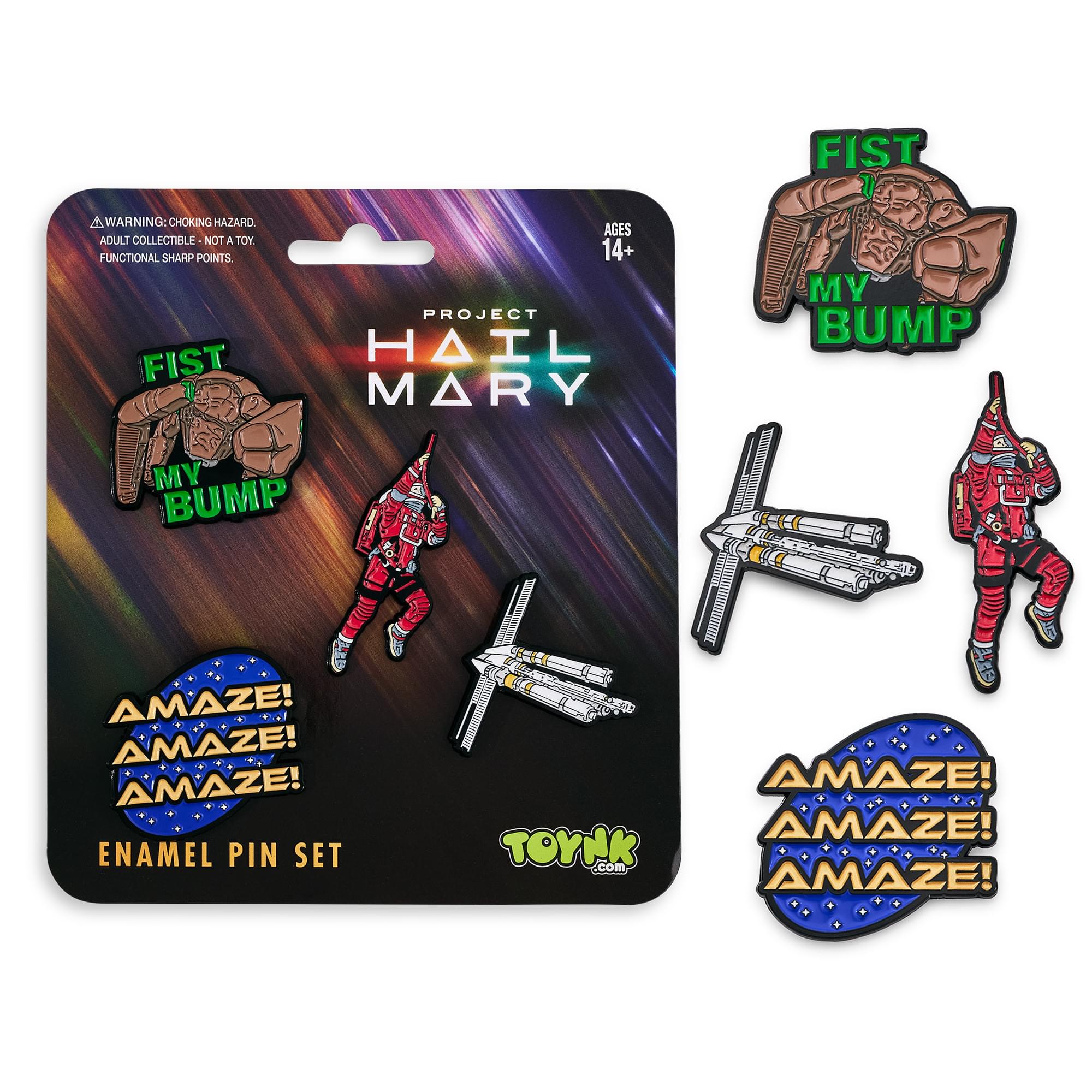 Project Hail Mary Icons 4-Piece Enamel Pin Set