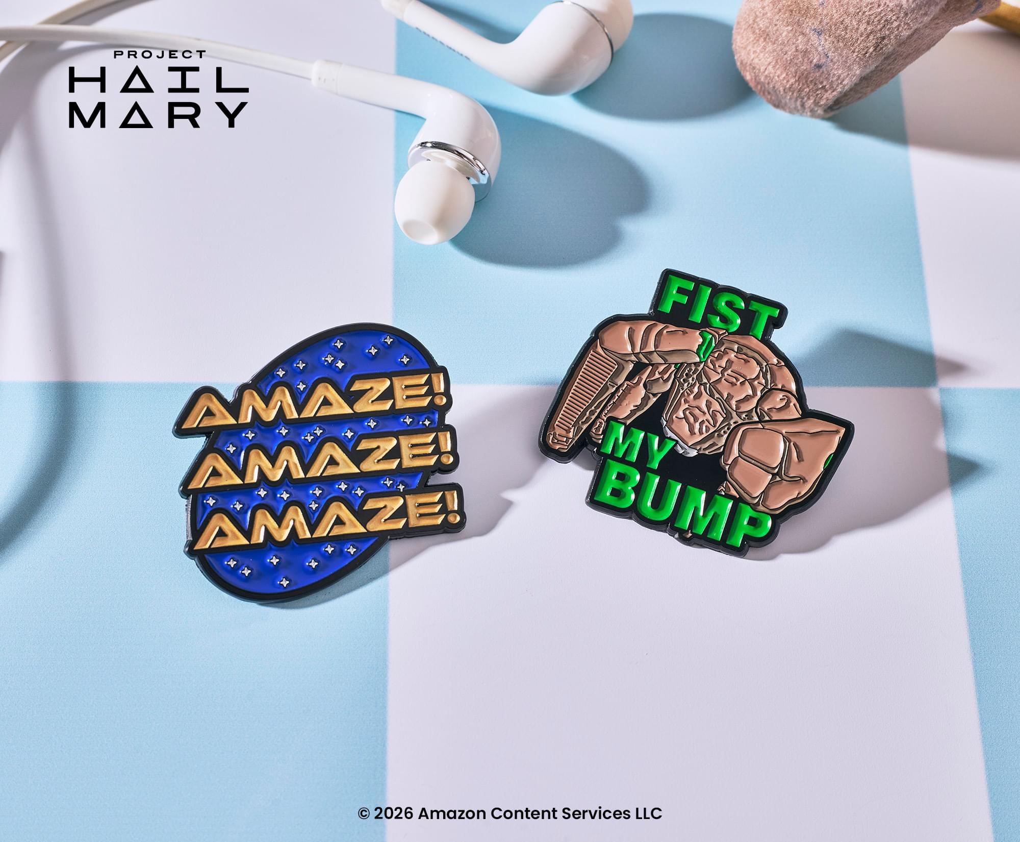 Project Hail Mary Icons 4-Piece Enamel Pin Set