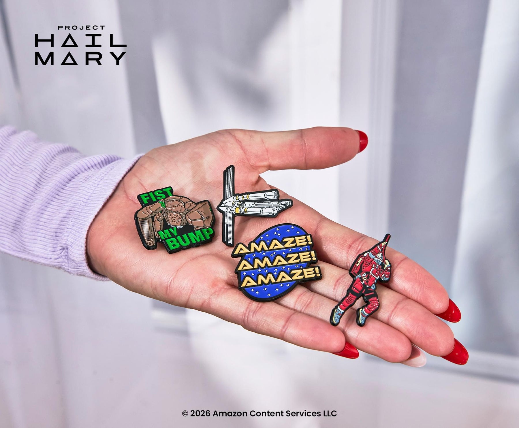 Project Hail Mary Icons 4-Piece Enamel Pin Set