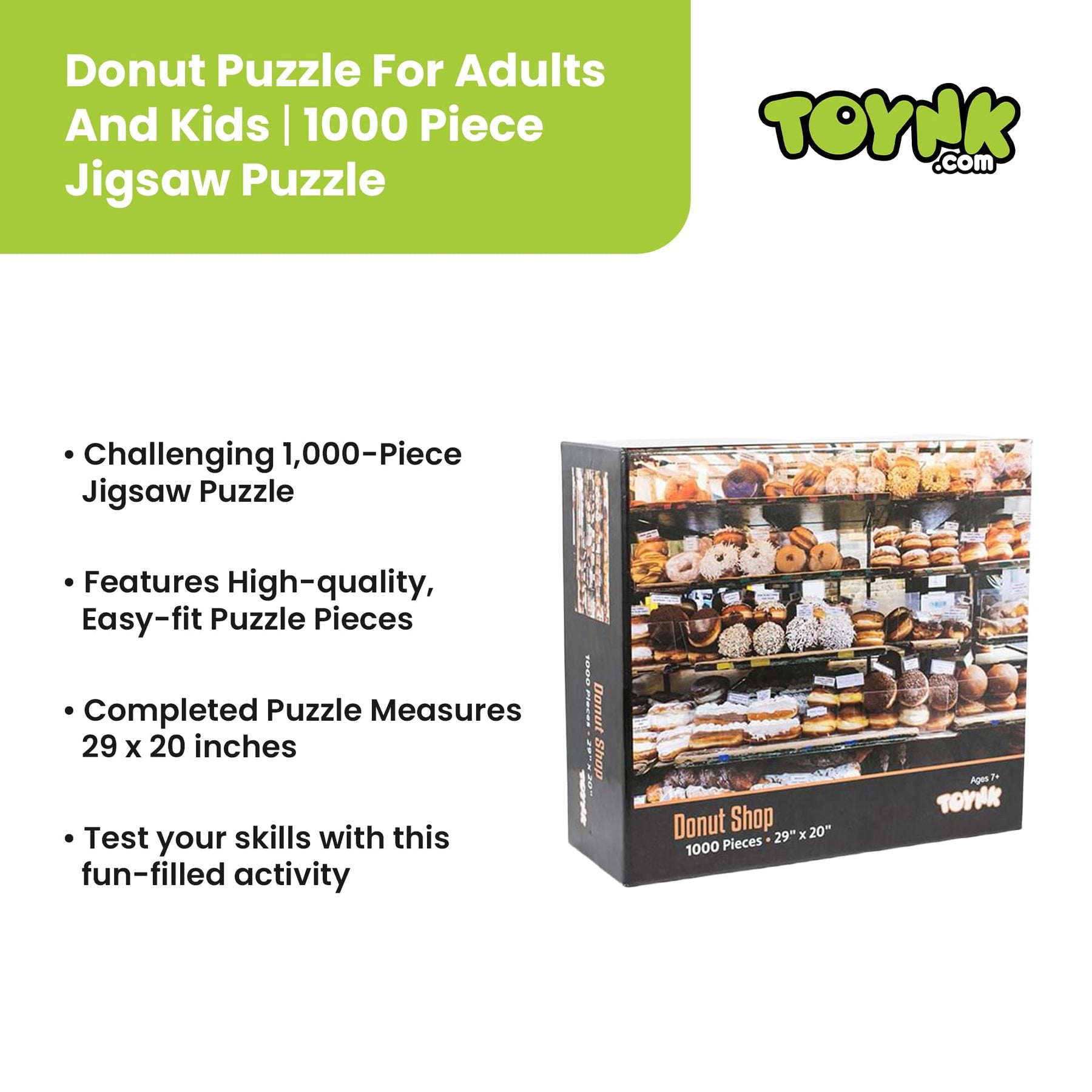 Donut Shop Bakery Puzzle For Adults And Kids | 1000 Piece Jigsaw Puzzle