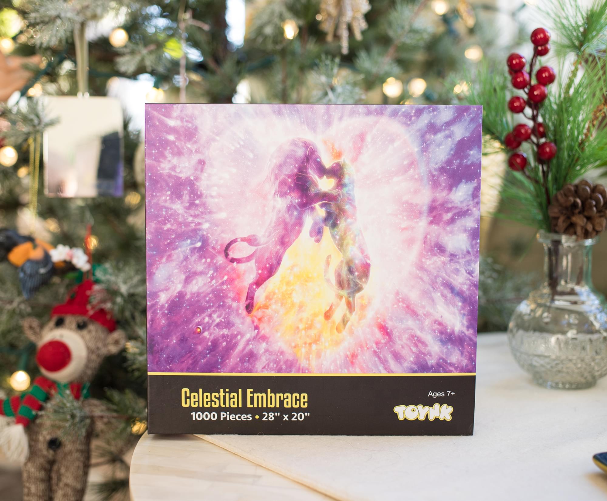 Celestial Embrace Lion Puzzle For Adults And Kids | 1000 Piece Jigsaw Puzzle