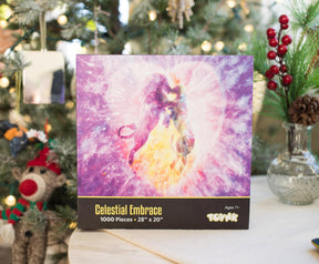 Celestial Embrace Lion Puzzle For Adults And Kids | 1000 Piece Jigsaw Puzzle
