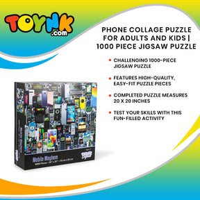 Mobile Mayhem Cell Phone Collage Puzzle | 1000 Piece Jigsaw Puzzle
