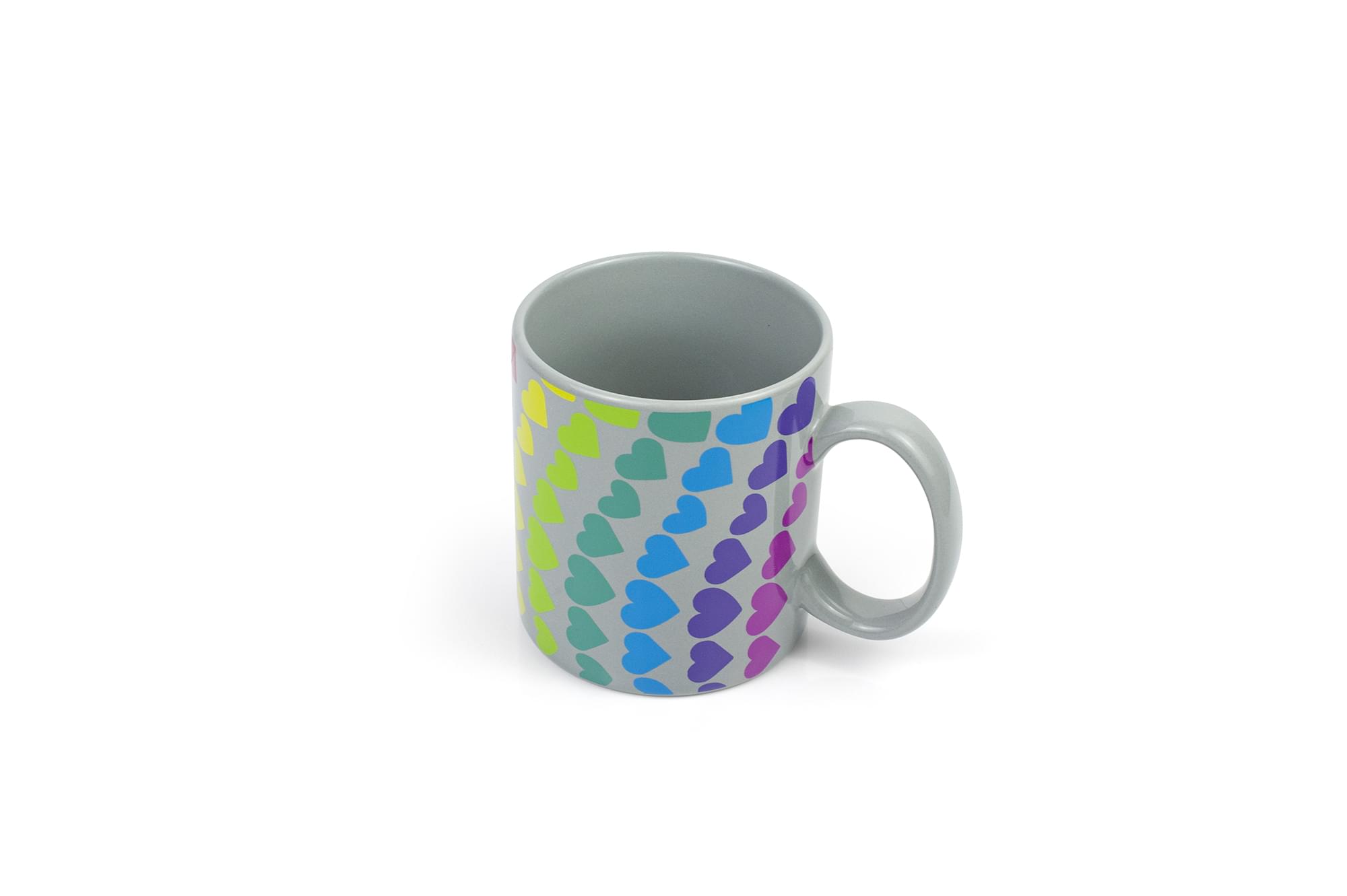 We Are In This Together Rainbow Window Hearts Ceramic Coffee Mug | 16 Ounces