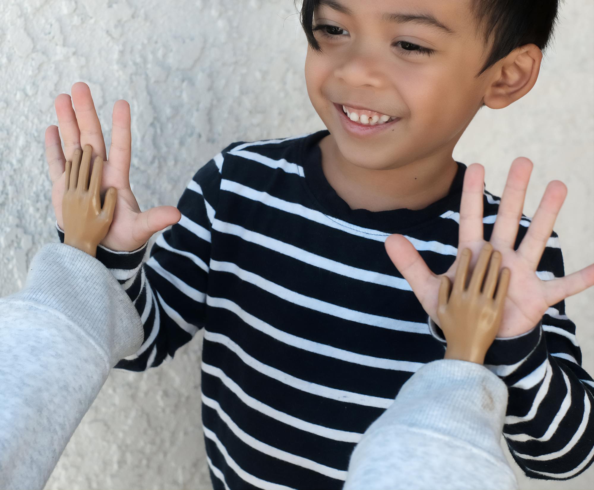 Tiny Hands 4.5-Inch Novelty Toys | Left and Right Hands, Deep Brown