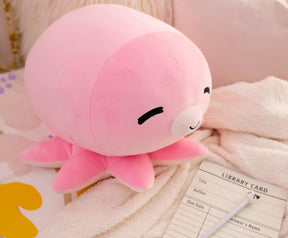 MochiOshis 12-Inch Character Plush Toy Animal Pink Octopus | Izumi Inkyoshi