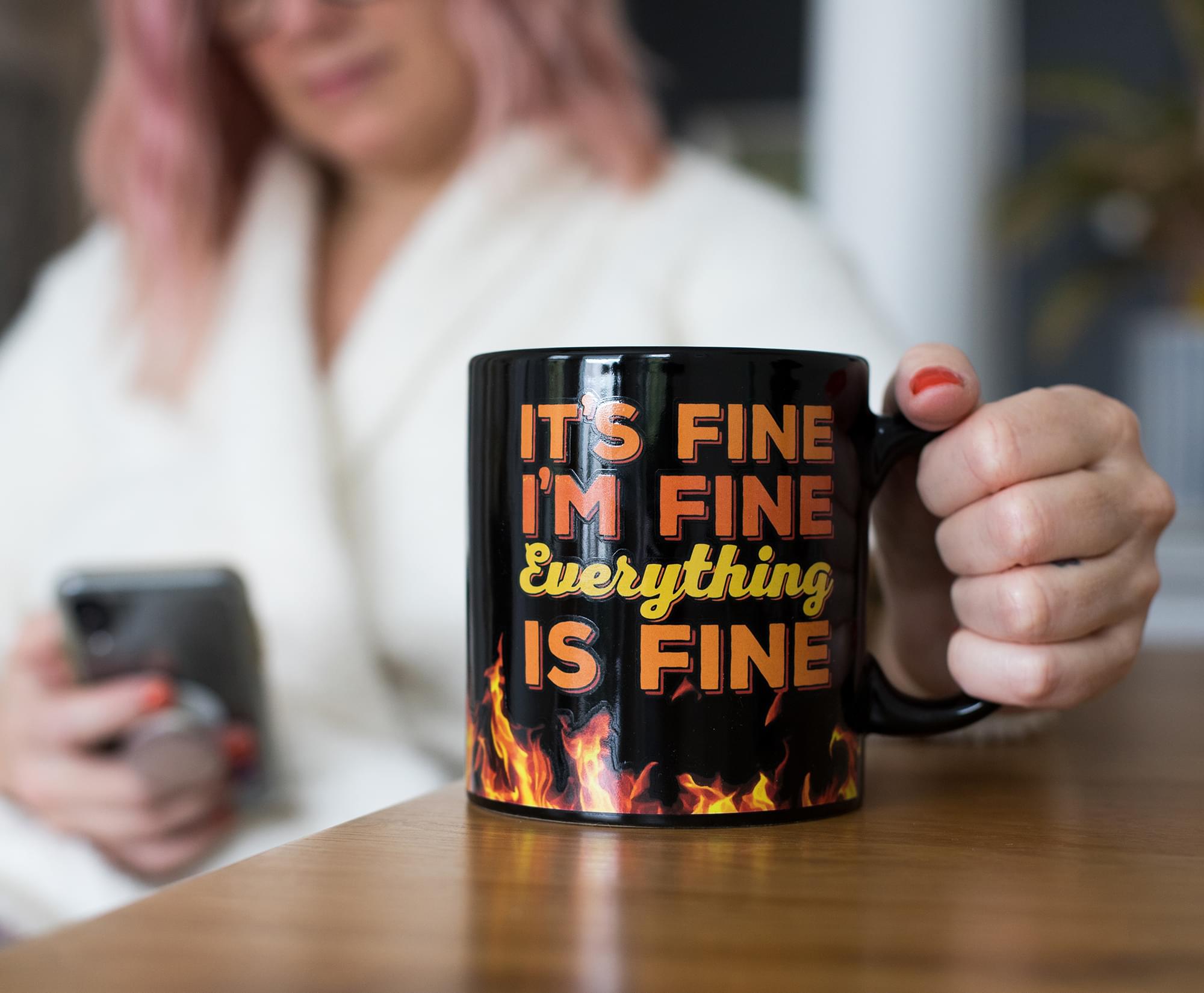 It's Fine I'm Fine Everything Is Fine Ceramic Coffee Mug | 20 Ounces