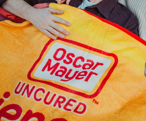 Oscar Mayer Jumbo Hot Dogs Fleece Throw Blanket | 45 x 60 Inches