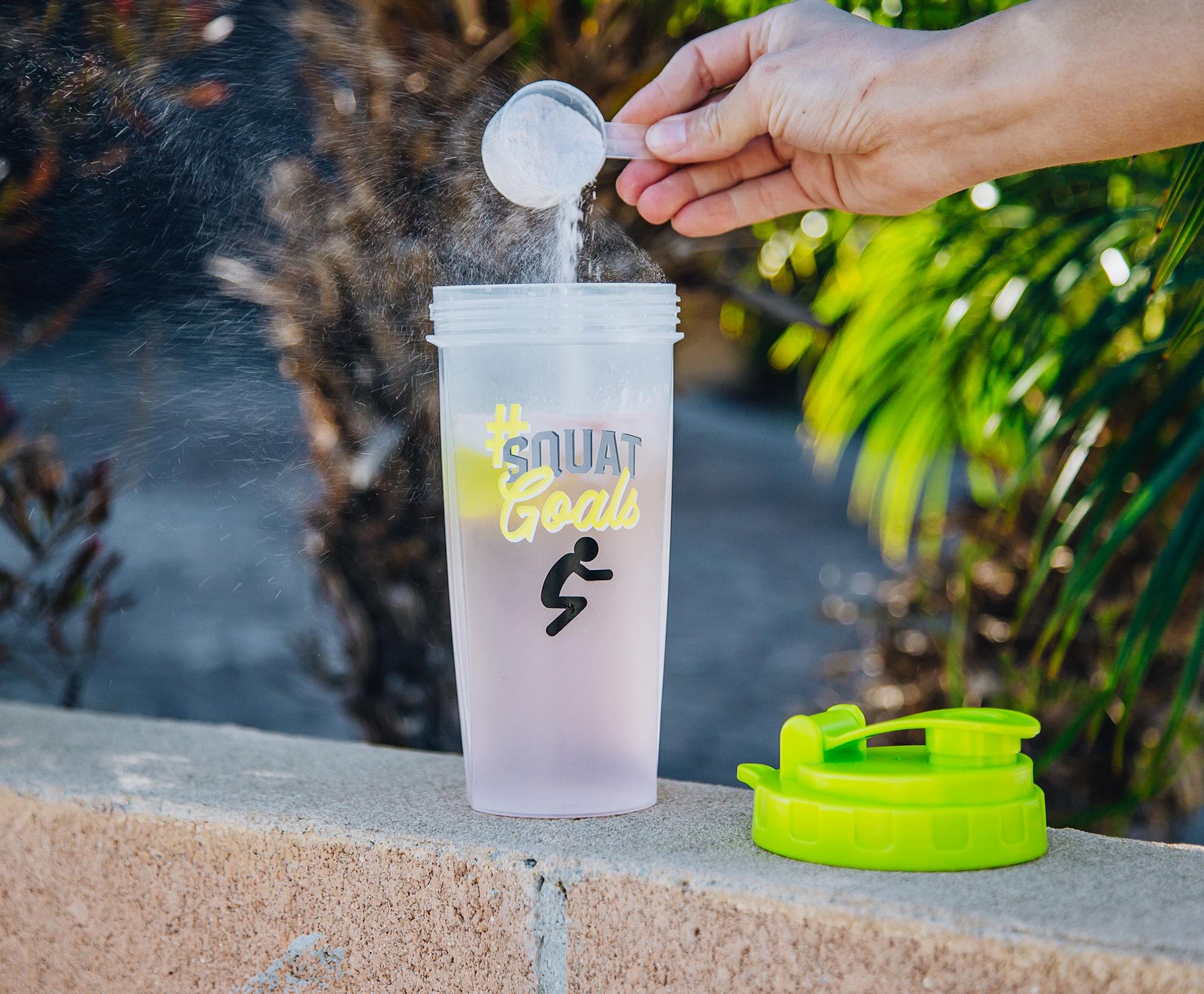 "#SquatGoals" Plastic Shaker Bottle | Holds 20 Ounces