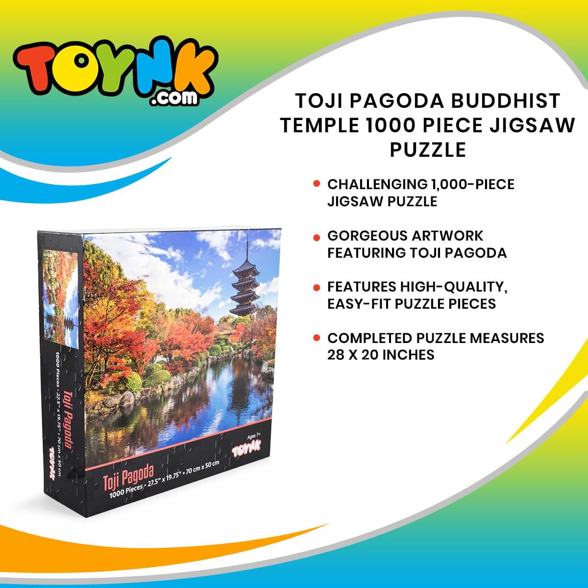 Toji Pagoda Buddhist Temple 1000 Piece Jigsaw Puzzle