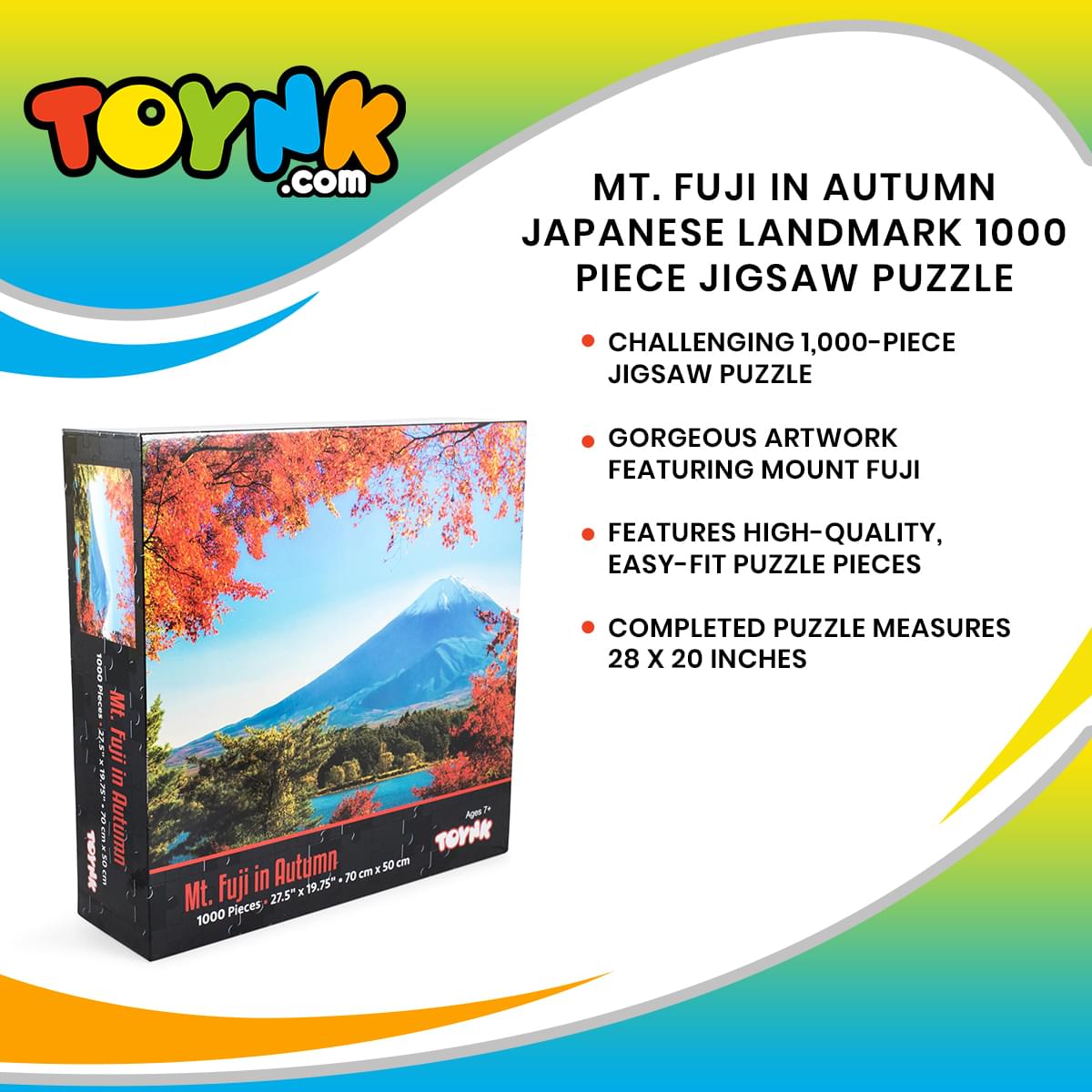 Mt. Fuji in Autumn Japanese Landmark 1000 Piece Jigsaw Puzzle