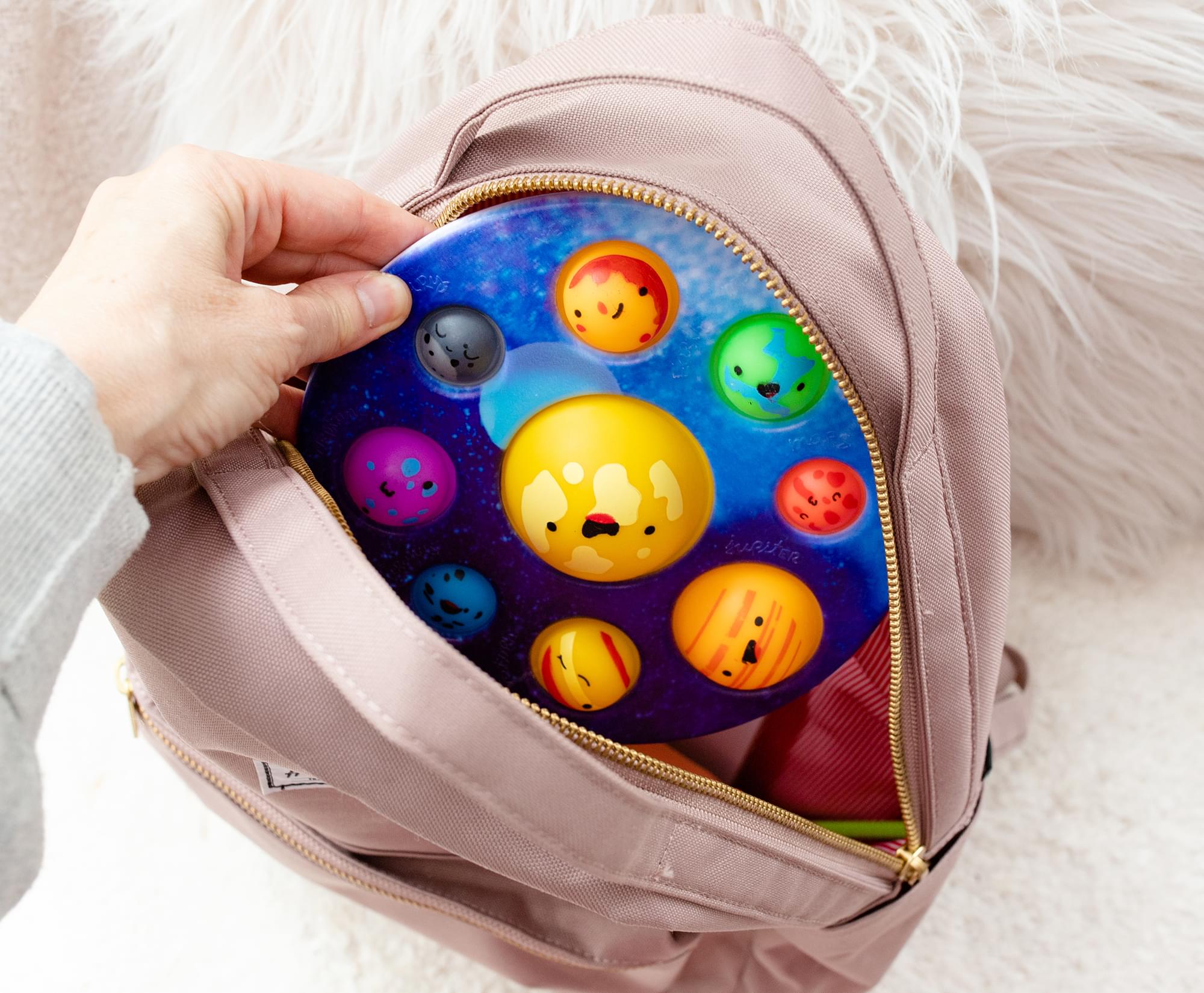 Pop Fidget Toy Solar System 9-Button Bubble Popping Game
