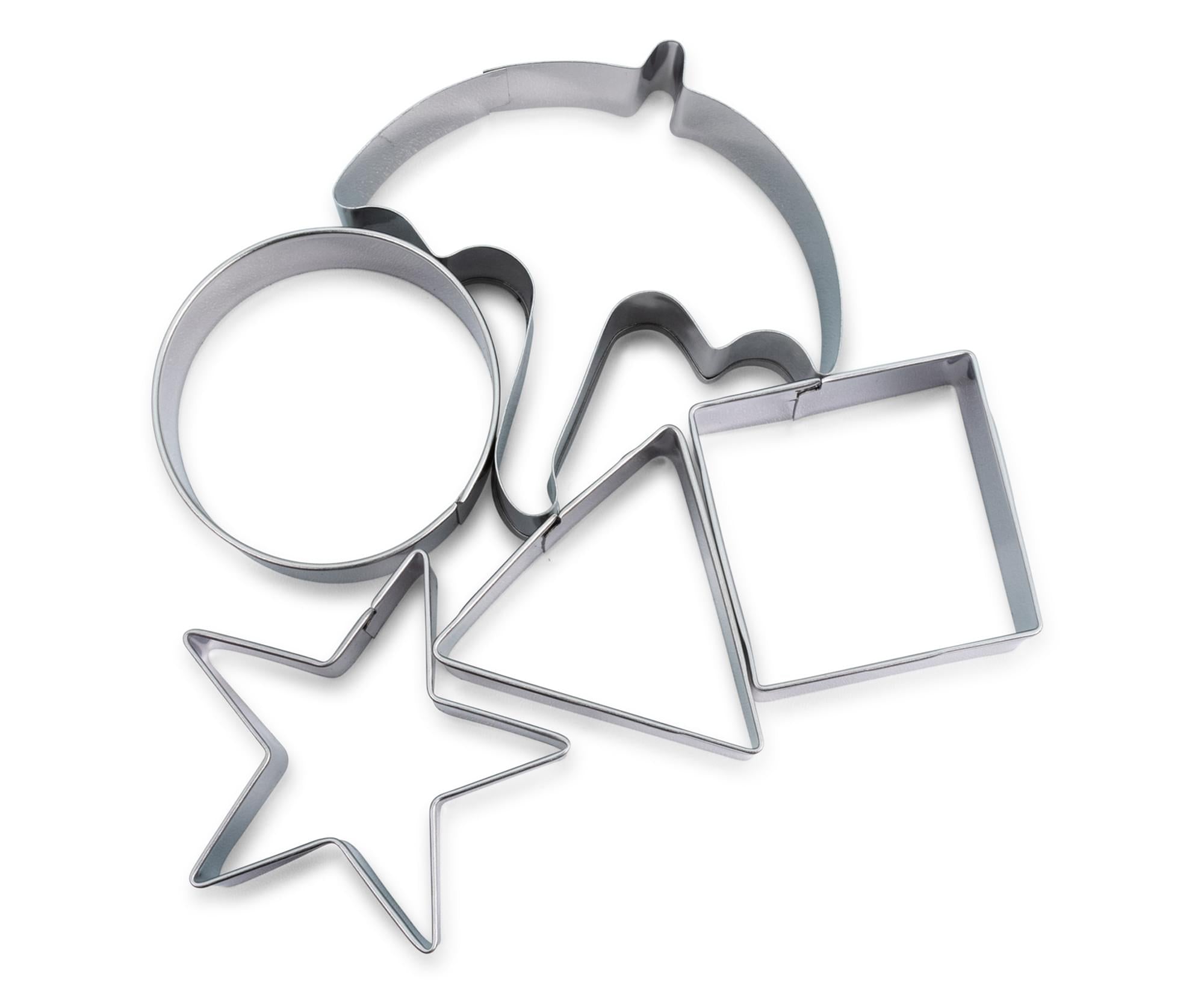 Squid Game Inspired Stainless Steel Cookie Stamp Shapes | Set of 5