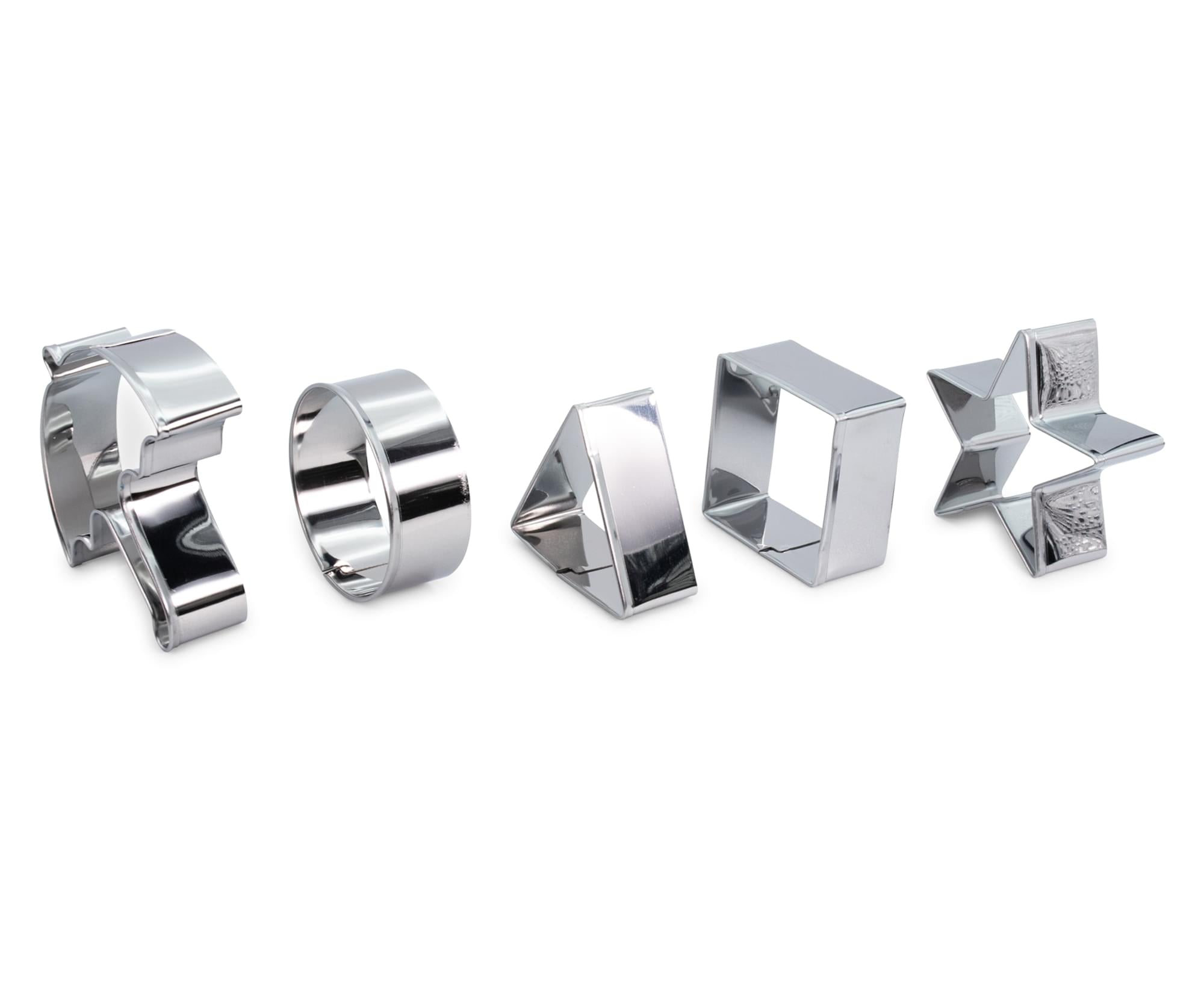 Squid Game Inspired Stainless Steel Cookie Stamp Shapes | Set of 5