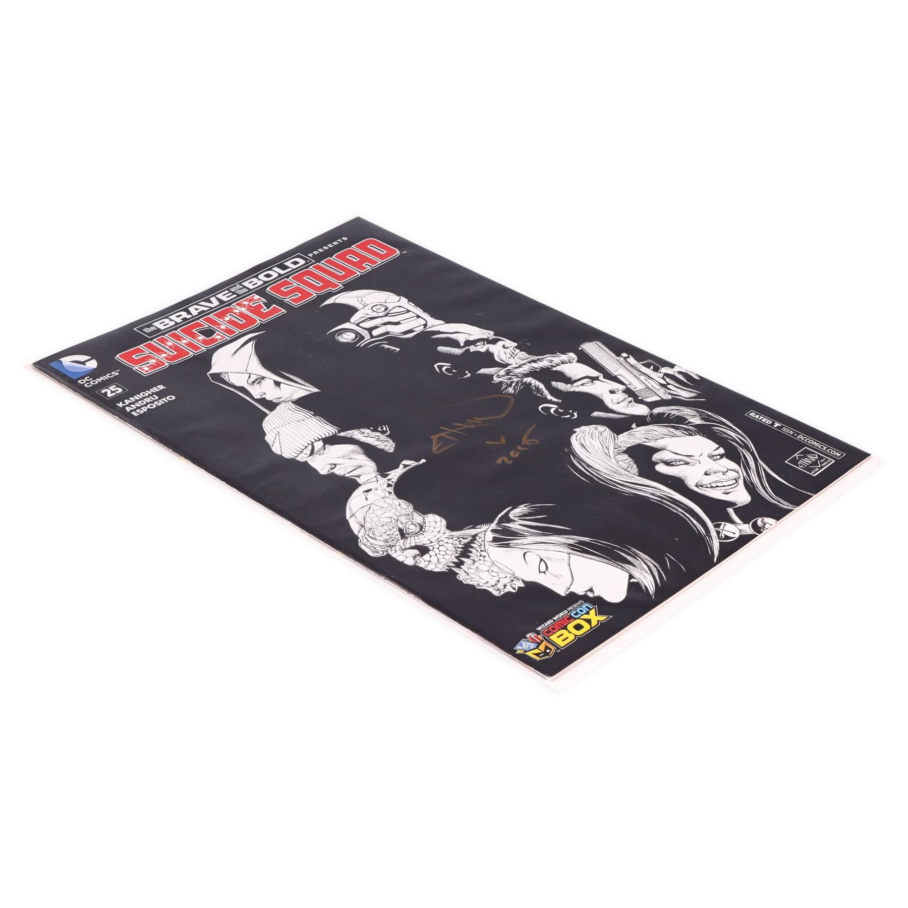 DC Comics Suicide Squad #25 | Comic Con Box B&W Cover | AUTOGRAPHED