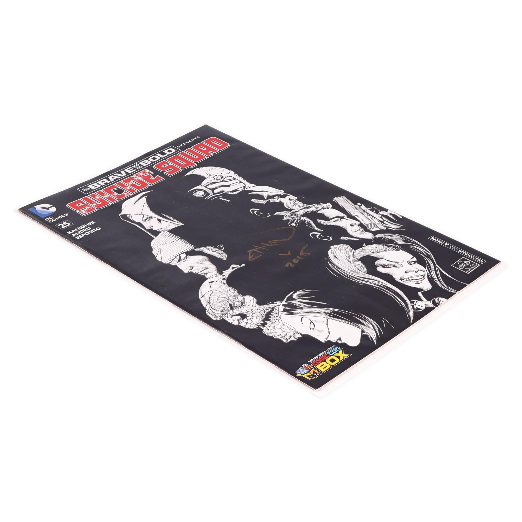 DC Comics Suicide Squad #25 | Comic Con Box B&W Cover | AUTOGRAPHED