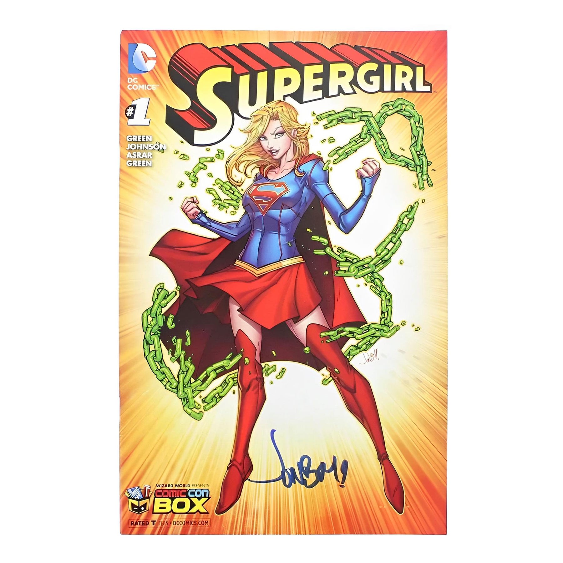 DC Comics Supergirl #1 | Comic Con Box Color Cover | AUTOGRAPHED - Jonboy Meyers