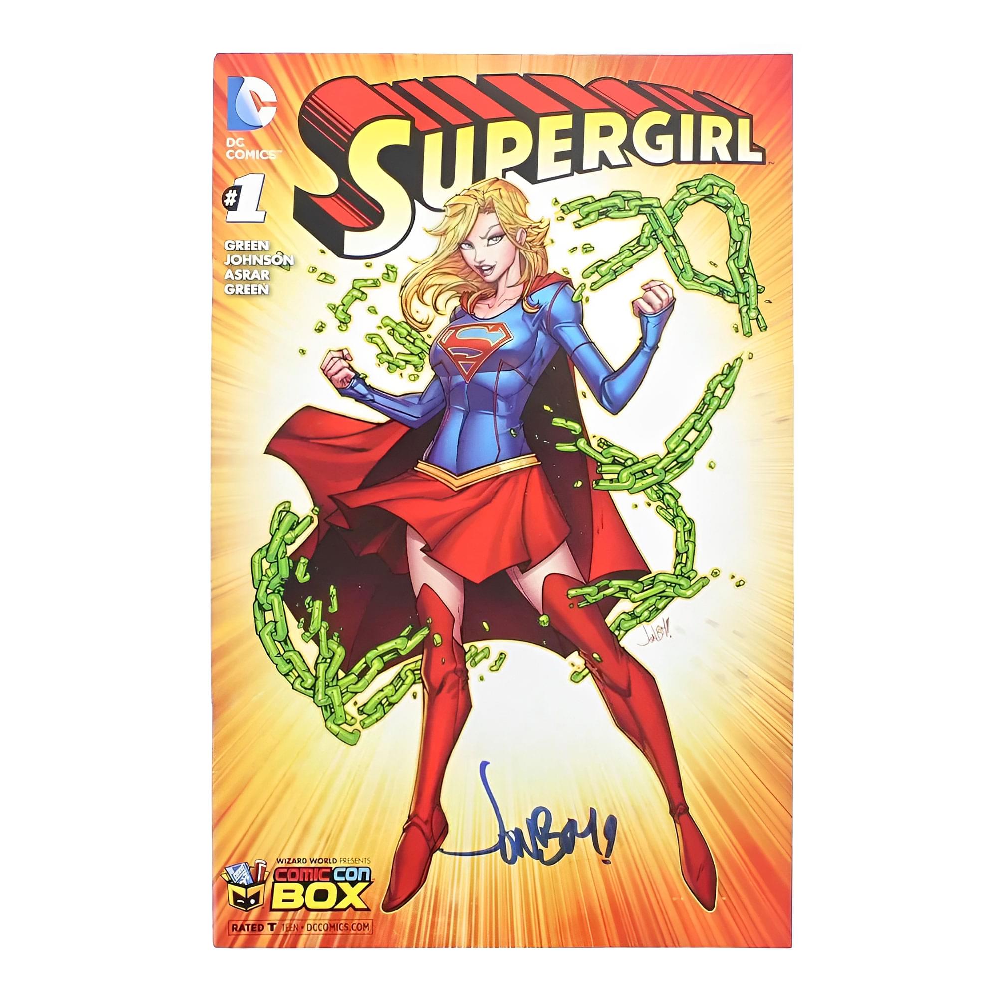DC Comics Supergirl #1 | Comic Con Box Color Cover | AUTOGRAPHED - Jonboy Meyers