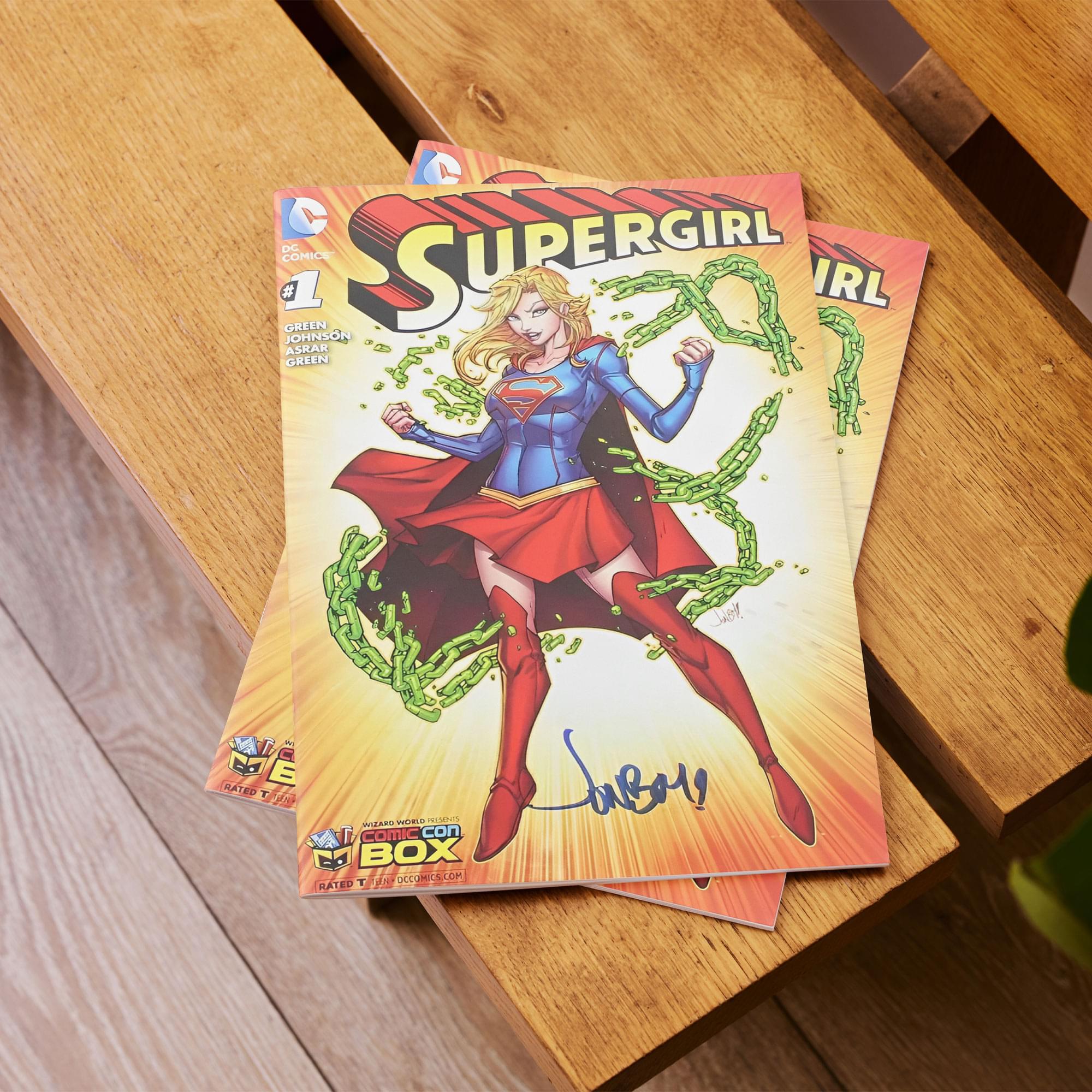 DC Comics Supergirl #1 | Comic Con Box Color Cover | AUTOGRAPHED - Jonboy Meyers